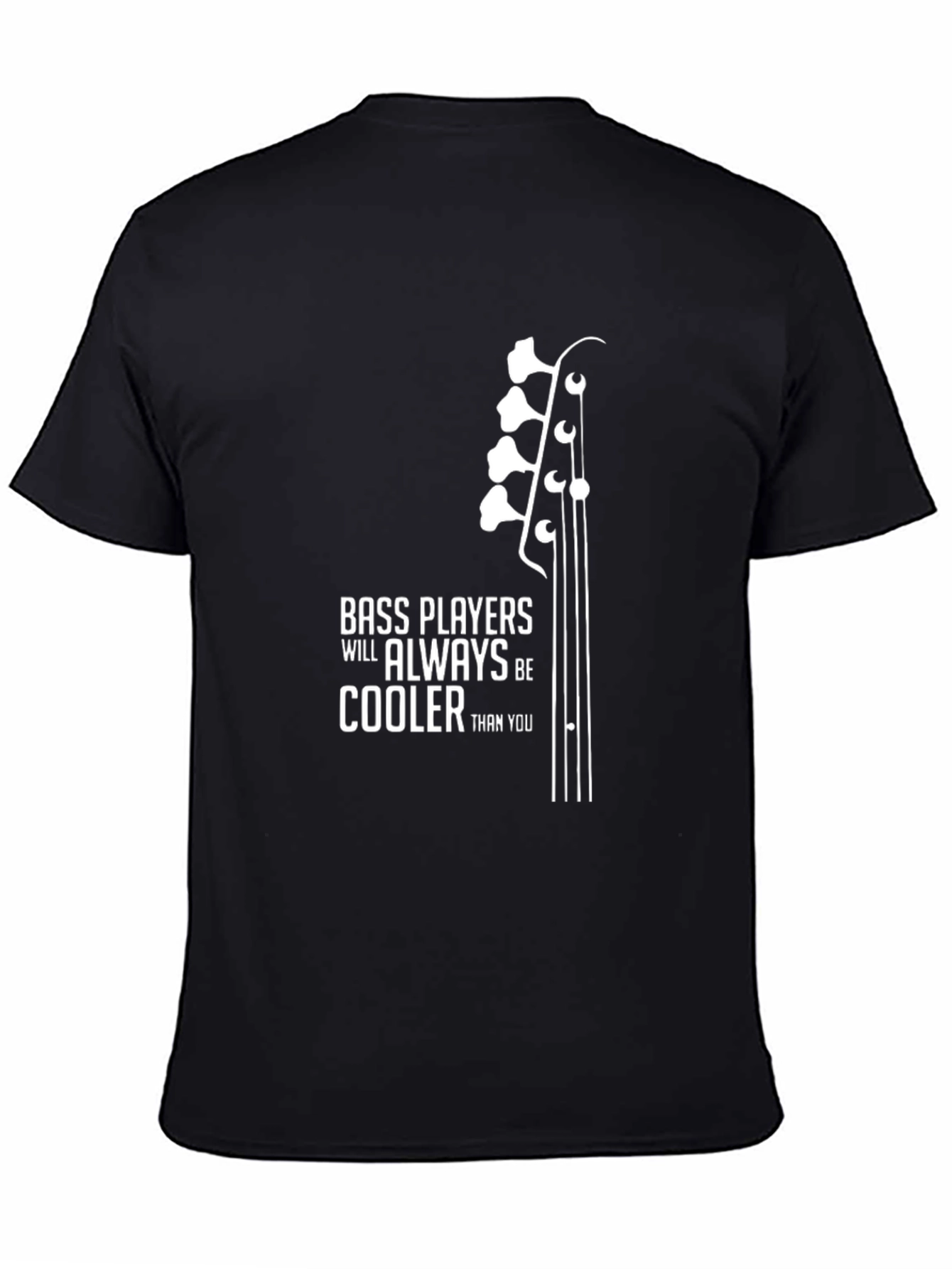 Cool Bass Player T-Shirt - Black