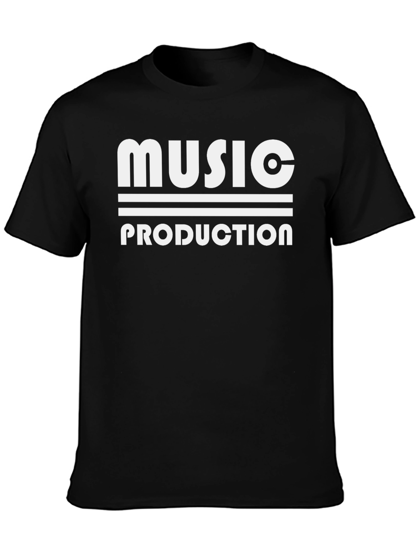 Music Production Graphic T-Shirt - Black