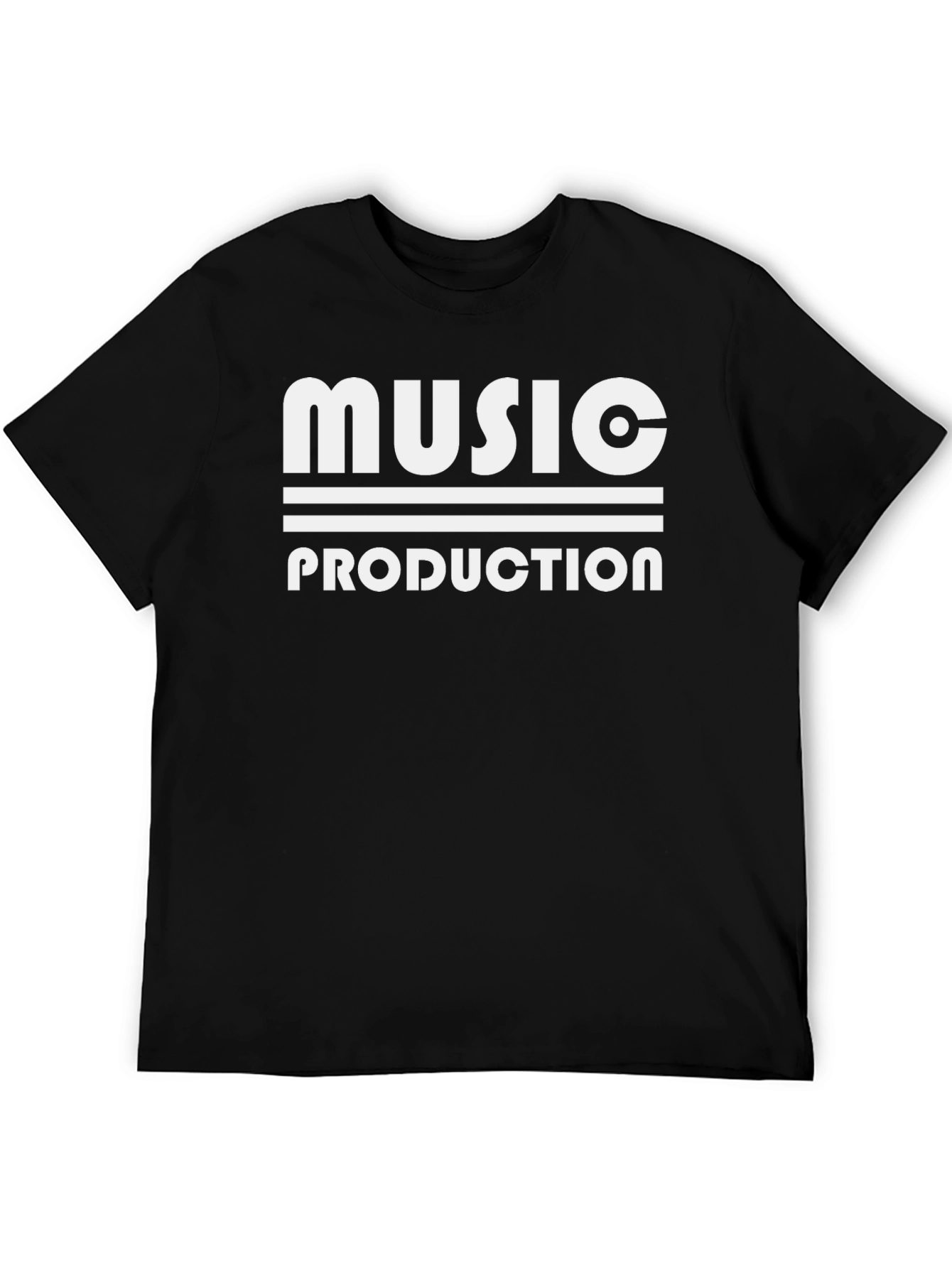 Music Production Graphic T-Shirt - Black