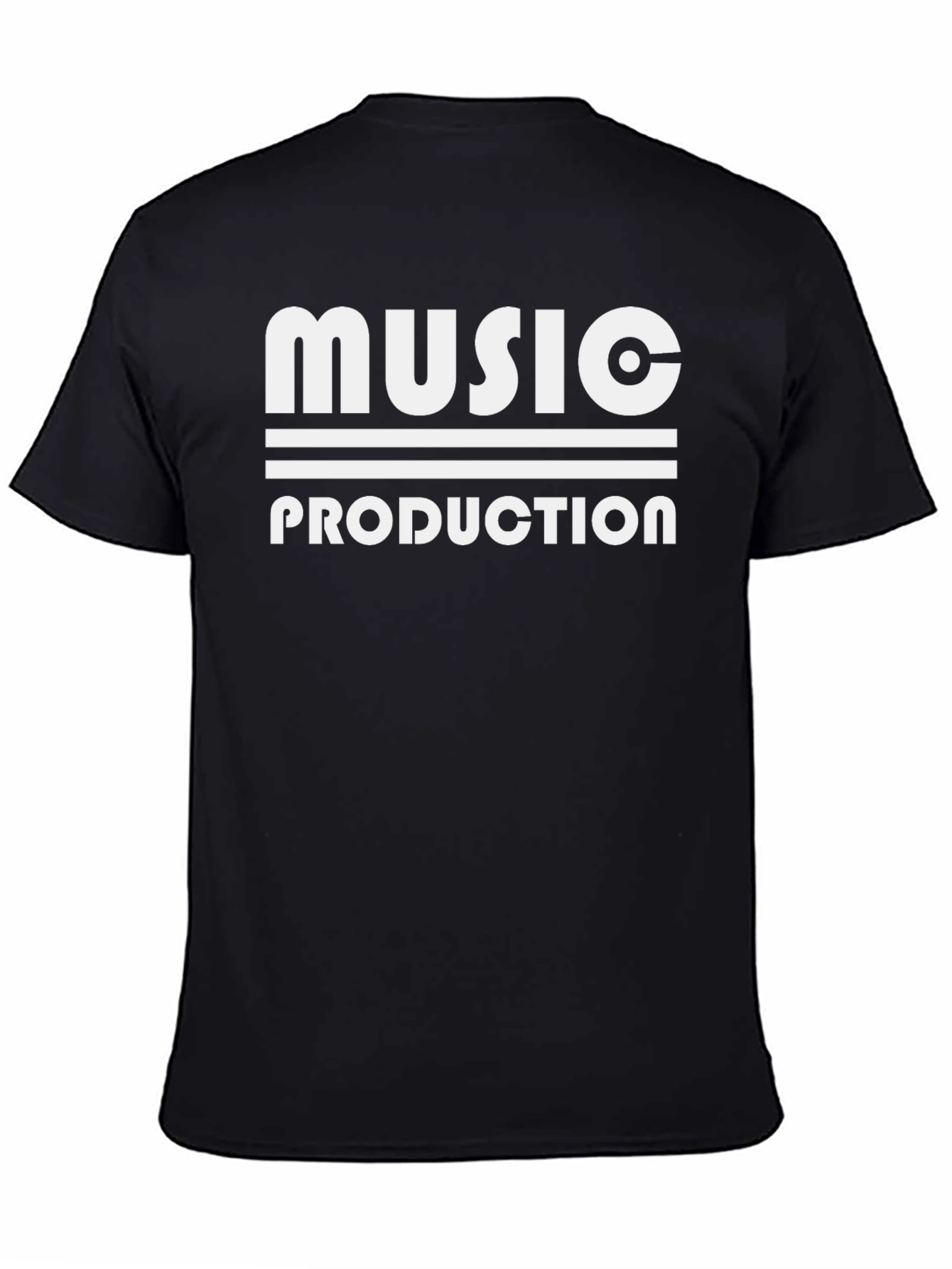 Music Production Graphic T-Shirt - Black