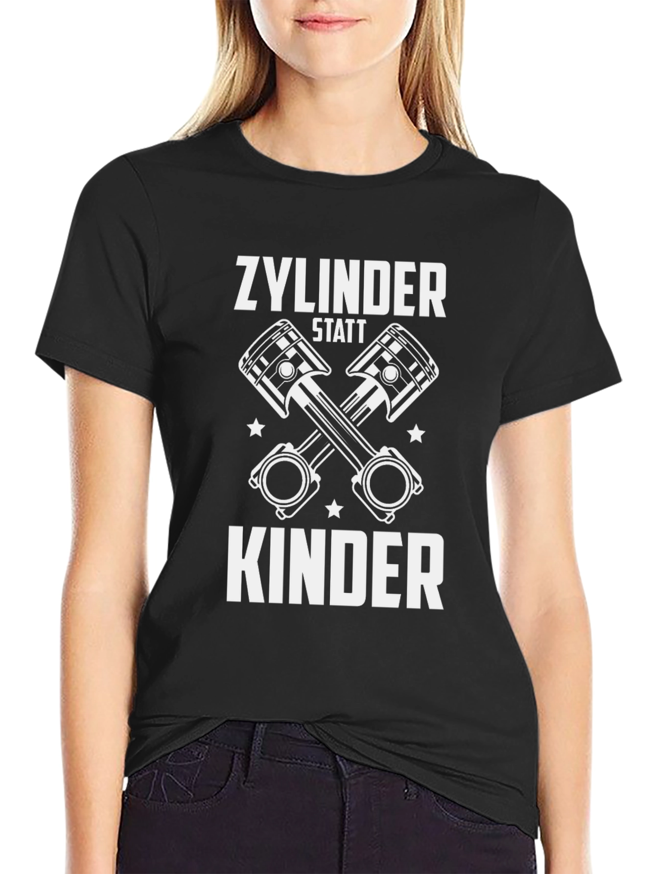 Zylinder Statt Kinder T-Shirt
