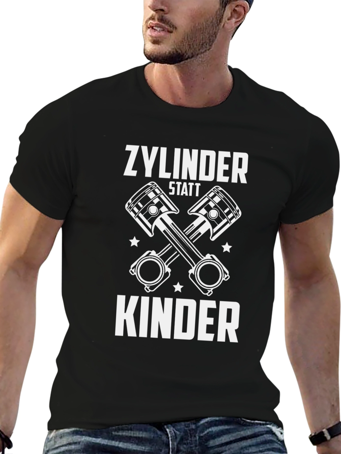 Zylinder Statt Kinder T-Shirt