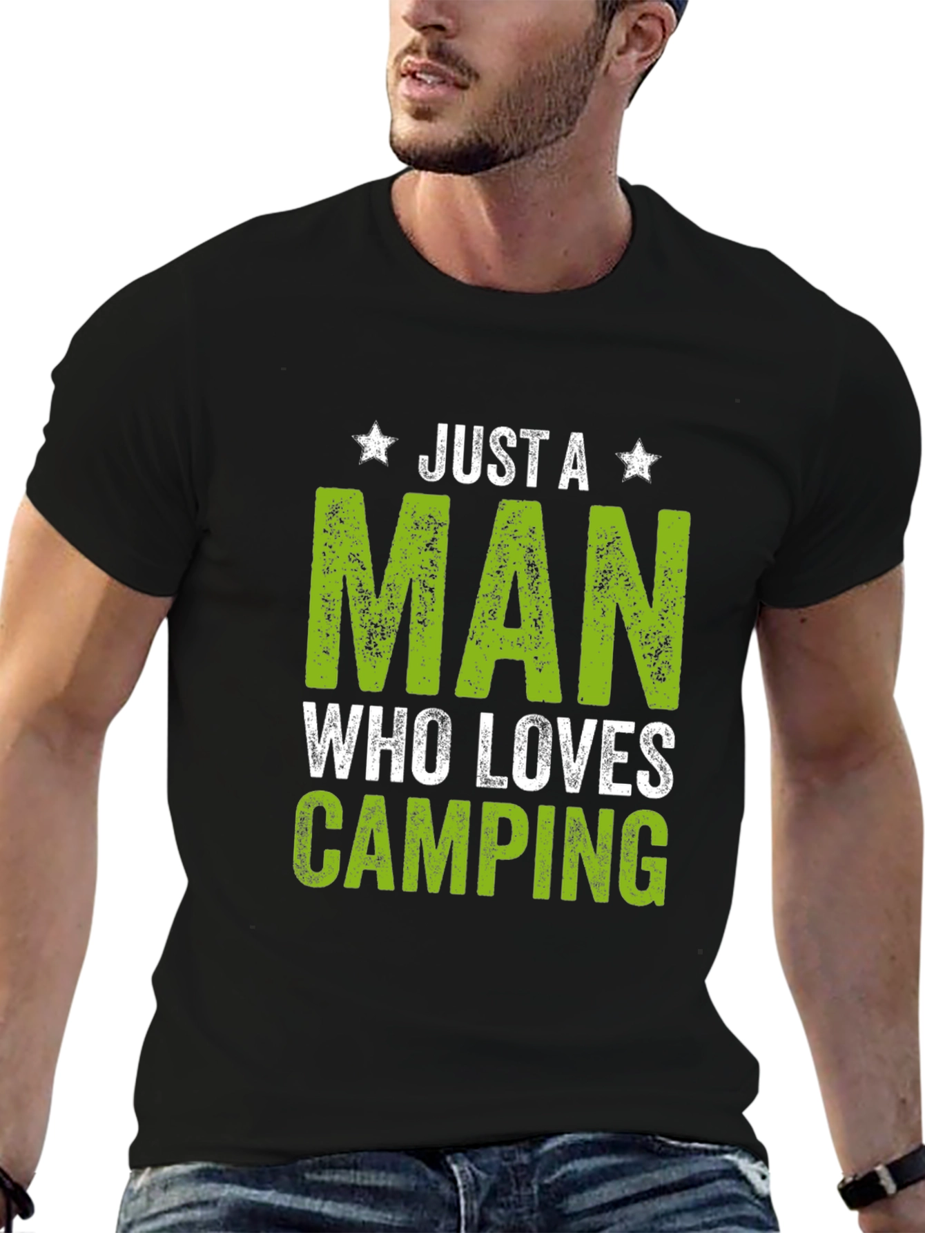Just A Man Who Loves Camping T-Shirt