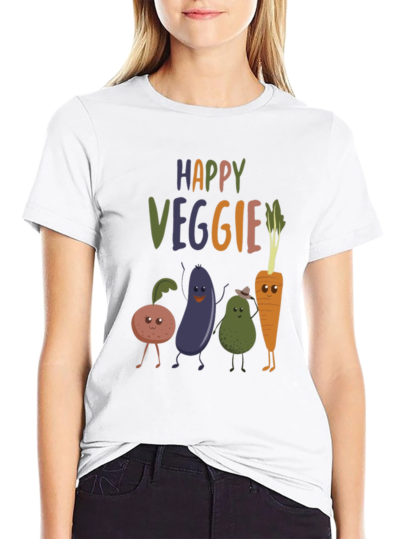 Happy Veggie Graphic Tee