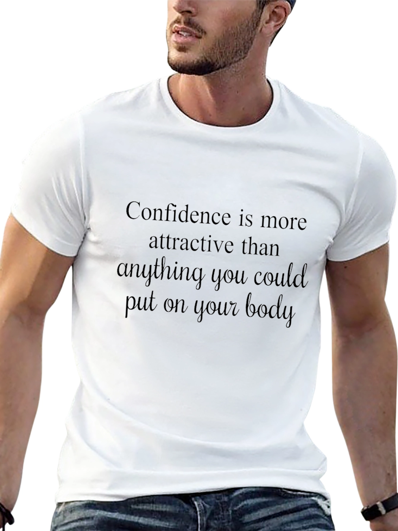 Confidence Graphic Tee - Soft Cotton Blend