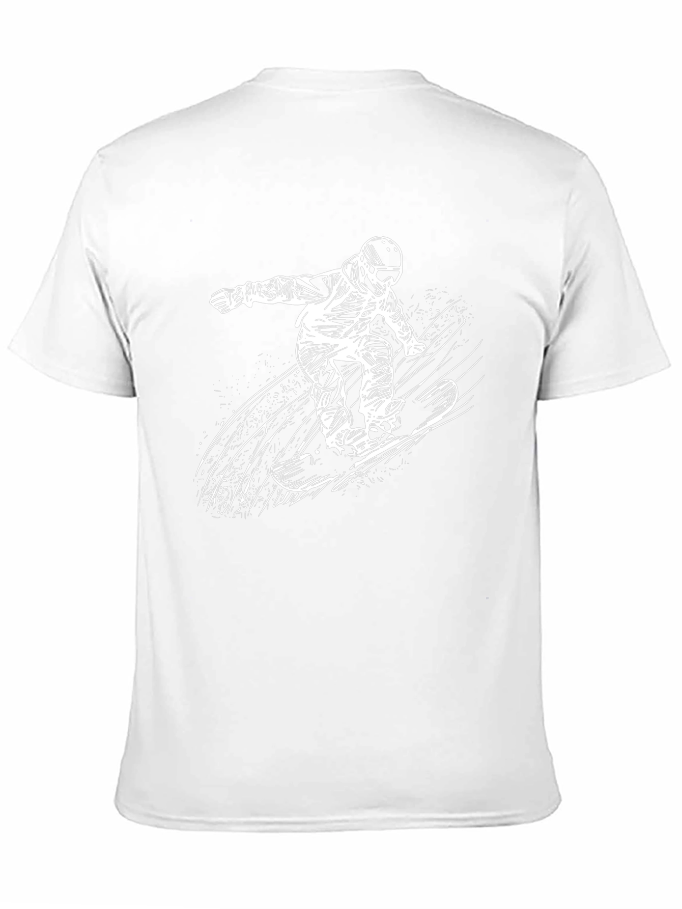 Snowboarder Graphic T-Shirt - Black Cotton Tee