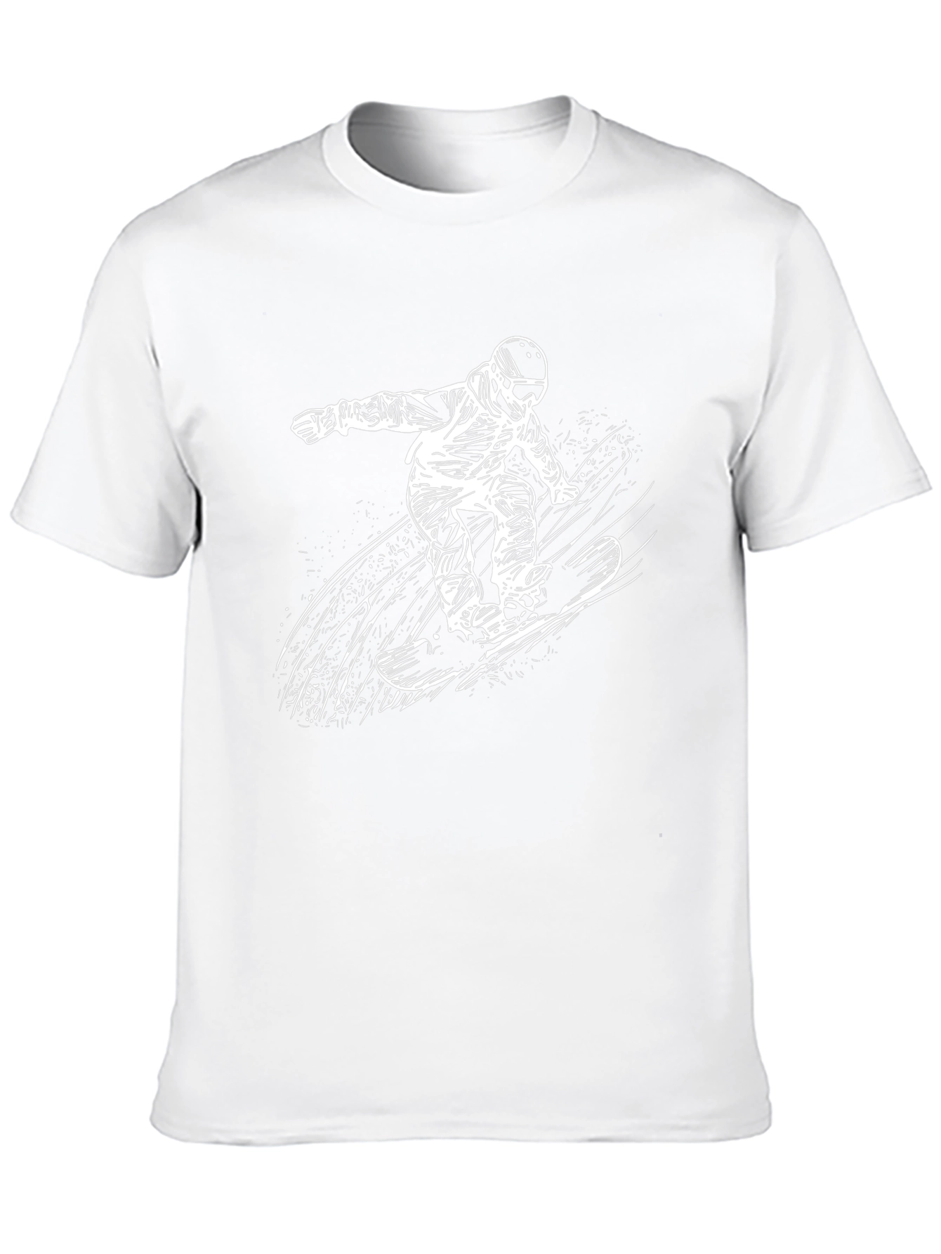 Snowboarder Graphic T-Shirt - Black Cotton Tee