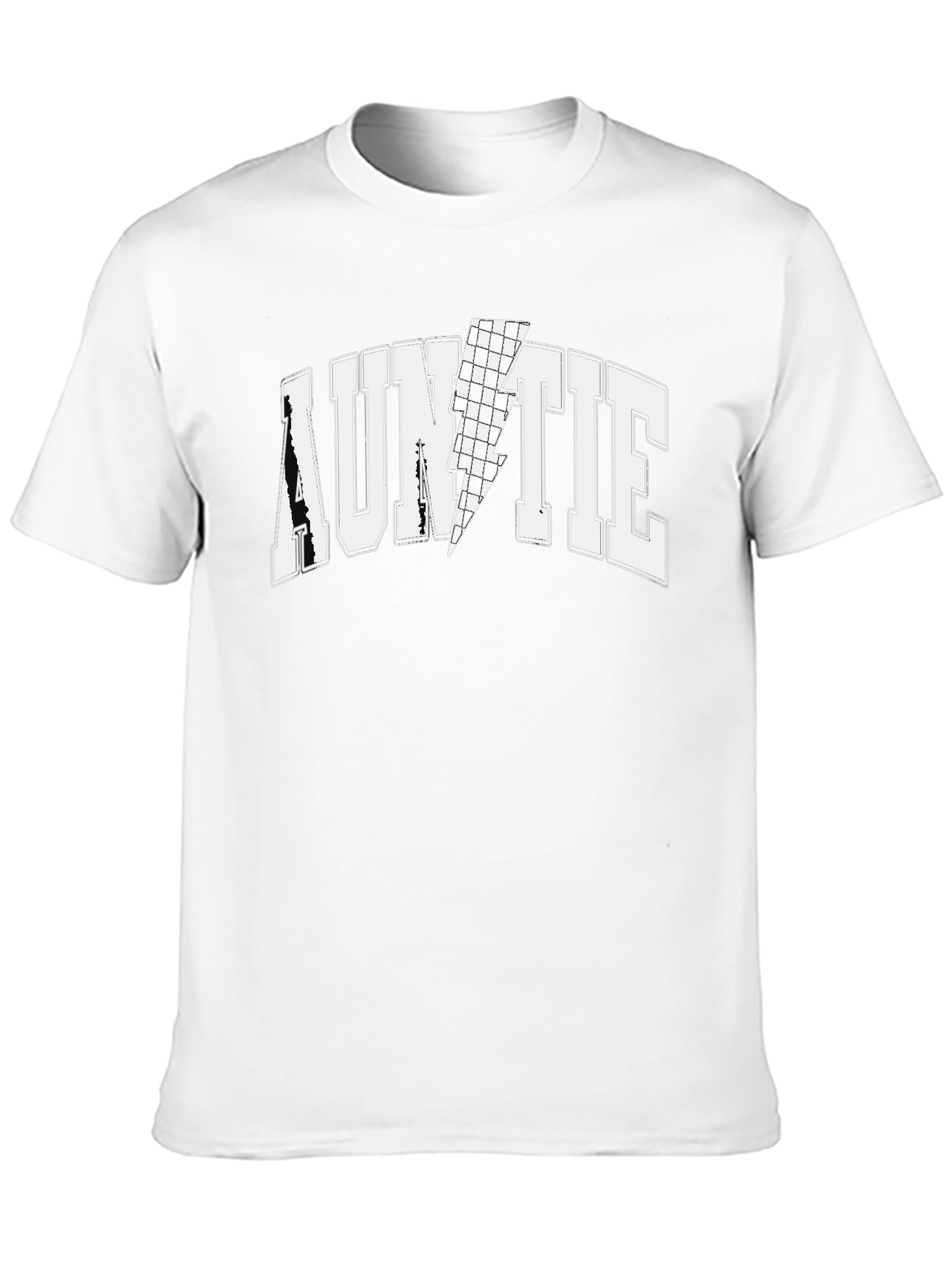 Auntie Lightning Bolt Graphic Tee - Black