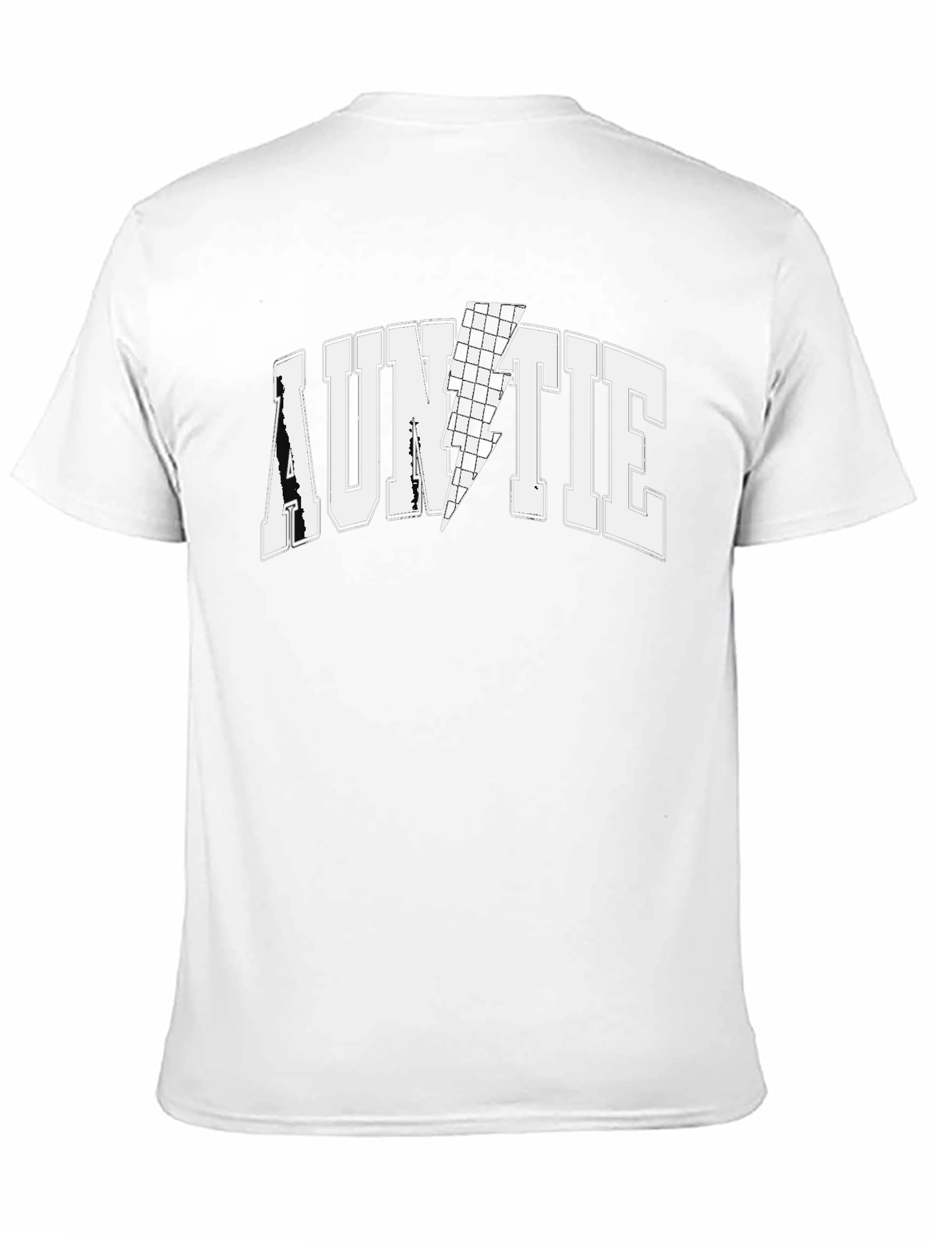 Auntie Lightning Bolt Graphic Tee - Black