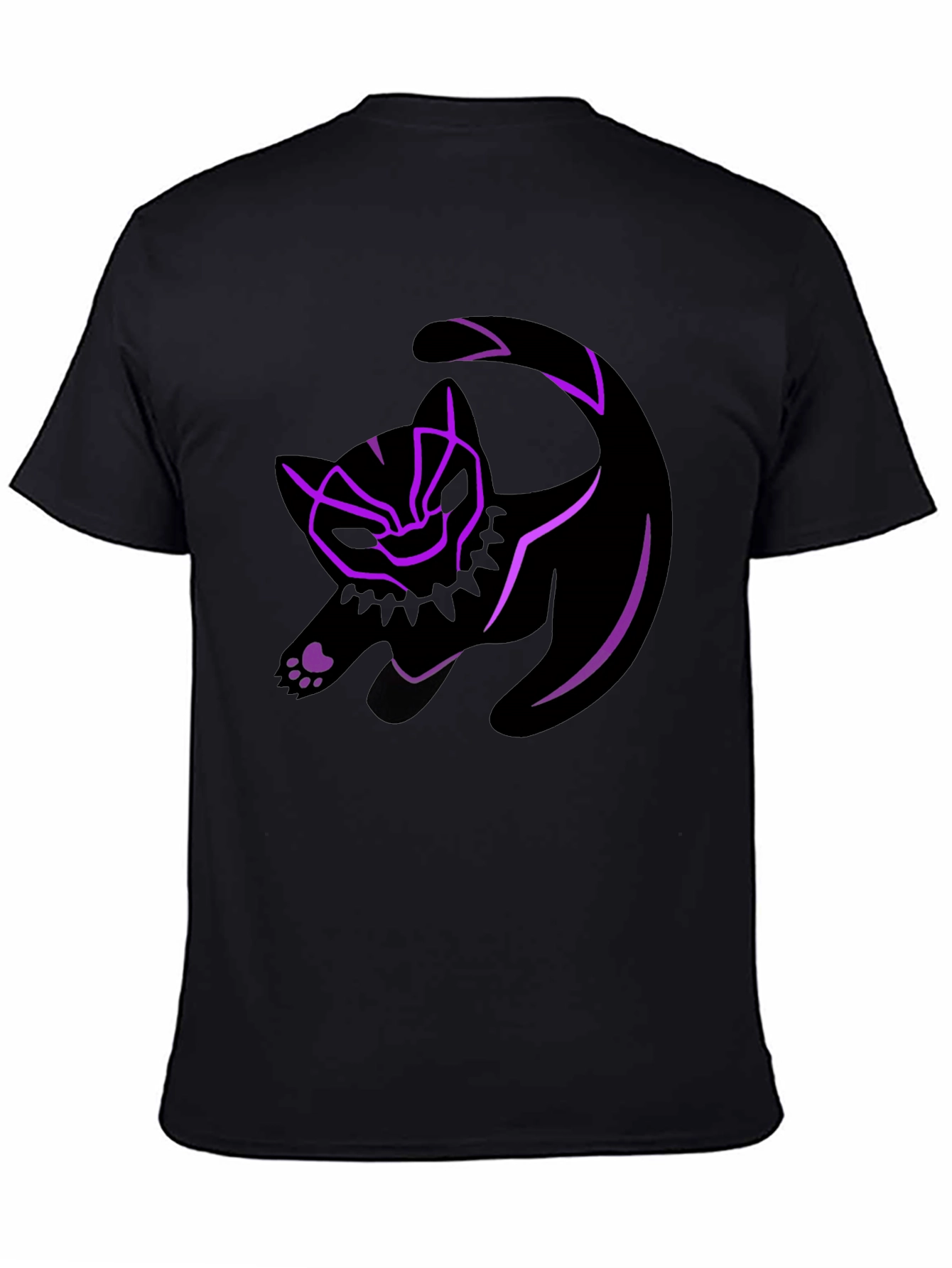 Black Panther Kitten T-Shirt - Wakanda Forever!
