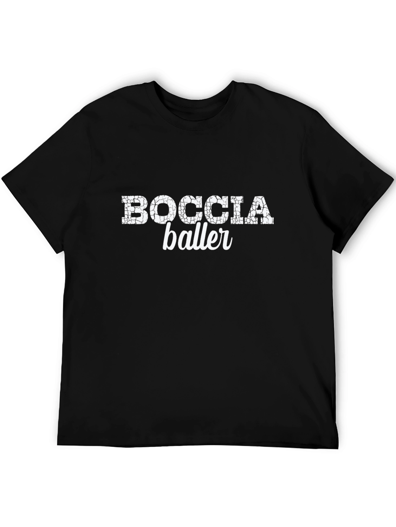 Boccia Baller Graphic Tee - Black Cotton T-Shirt