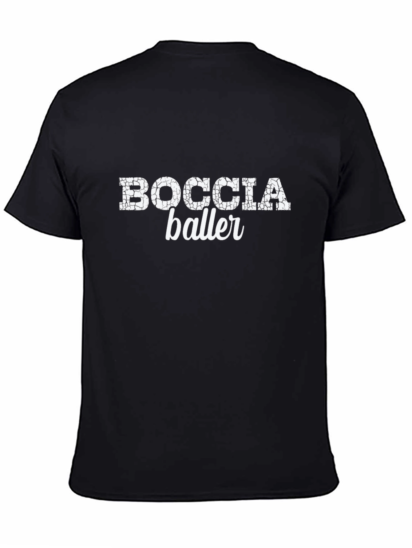 Boccia Baller Graphic Tee - Black Cotton T-Shirt