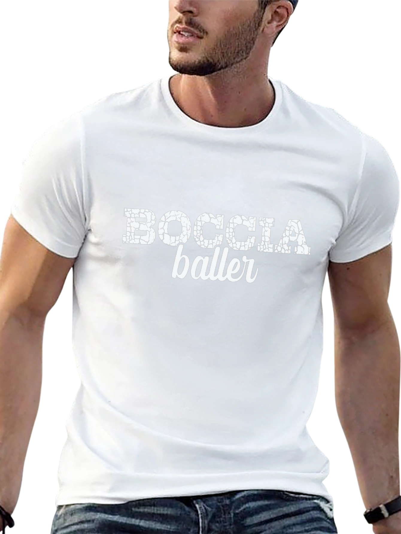 Boccia Baller Graphic Tee - Black Cotton T-Shirt
