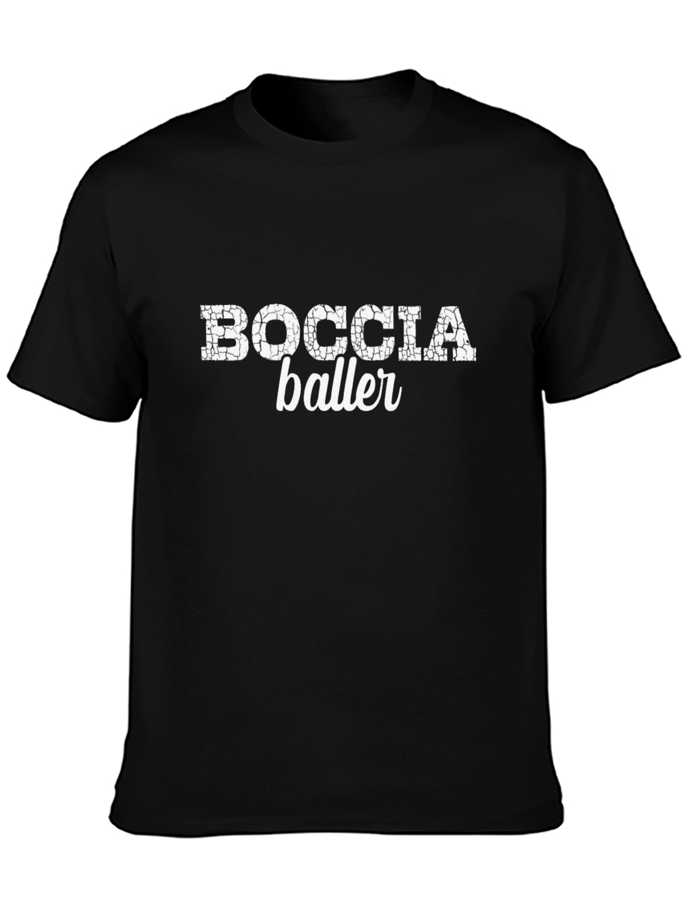 Boccia Baller Graphic Tee - Black Cotton T-Shirt