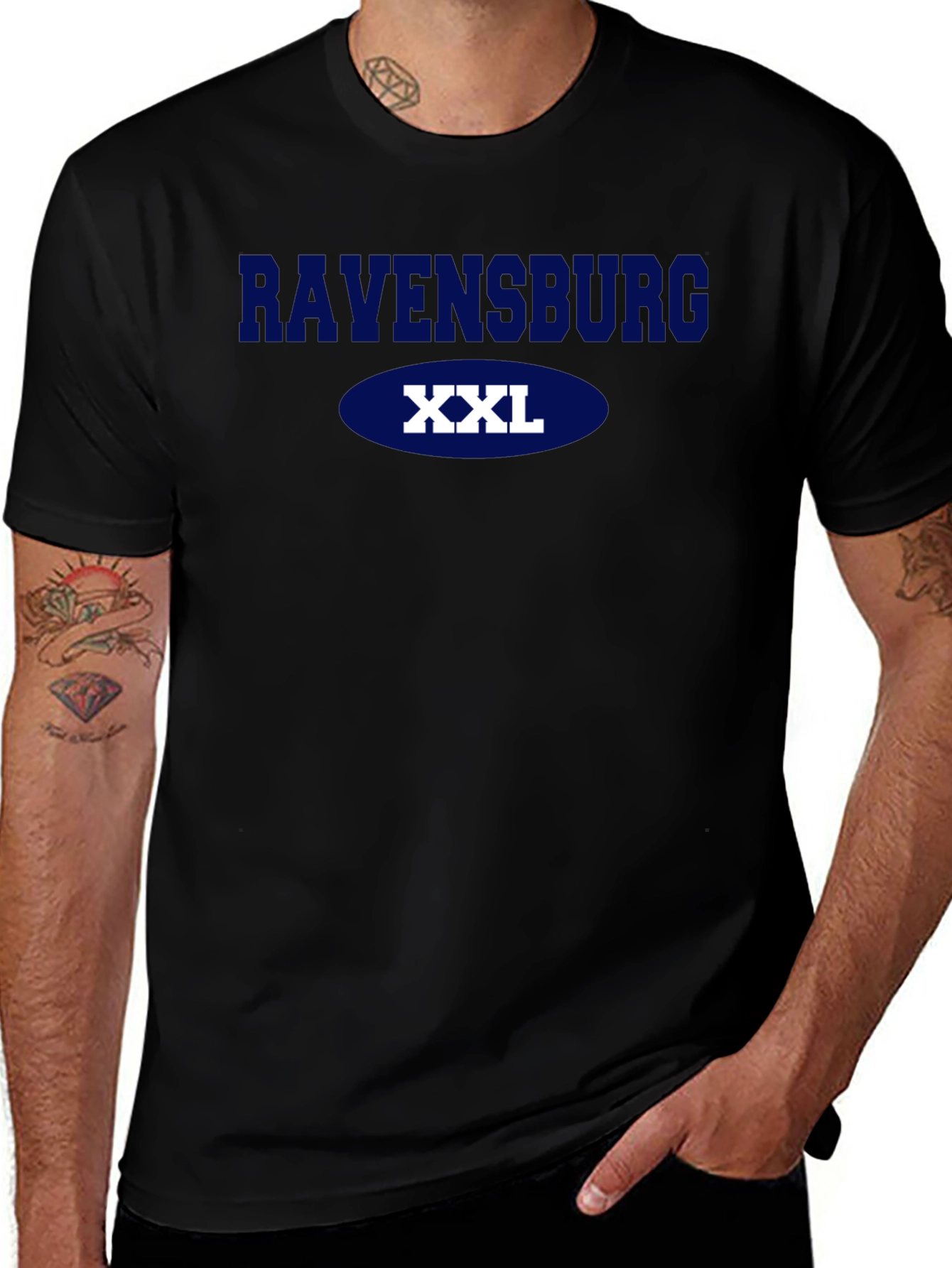 Ravensburg XXL Black Cotton T-Shirt