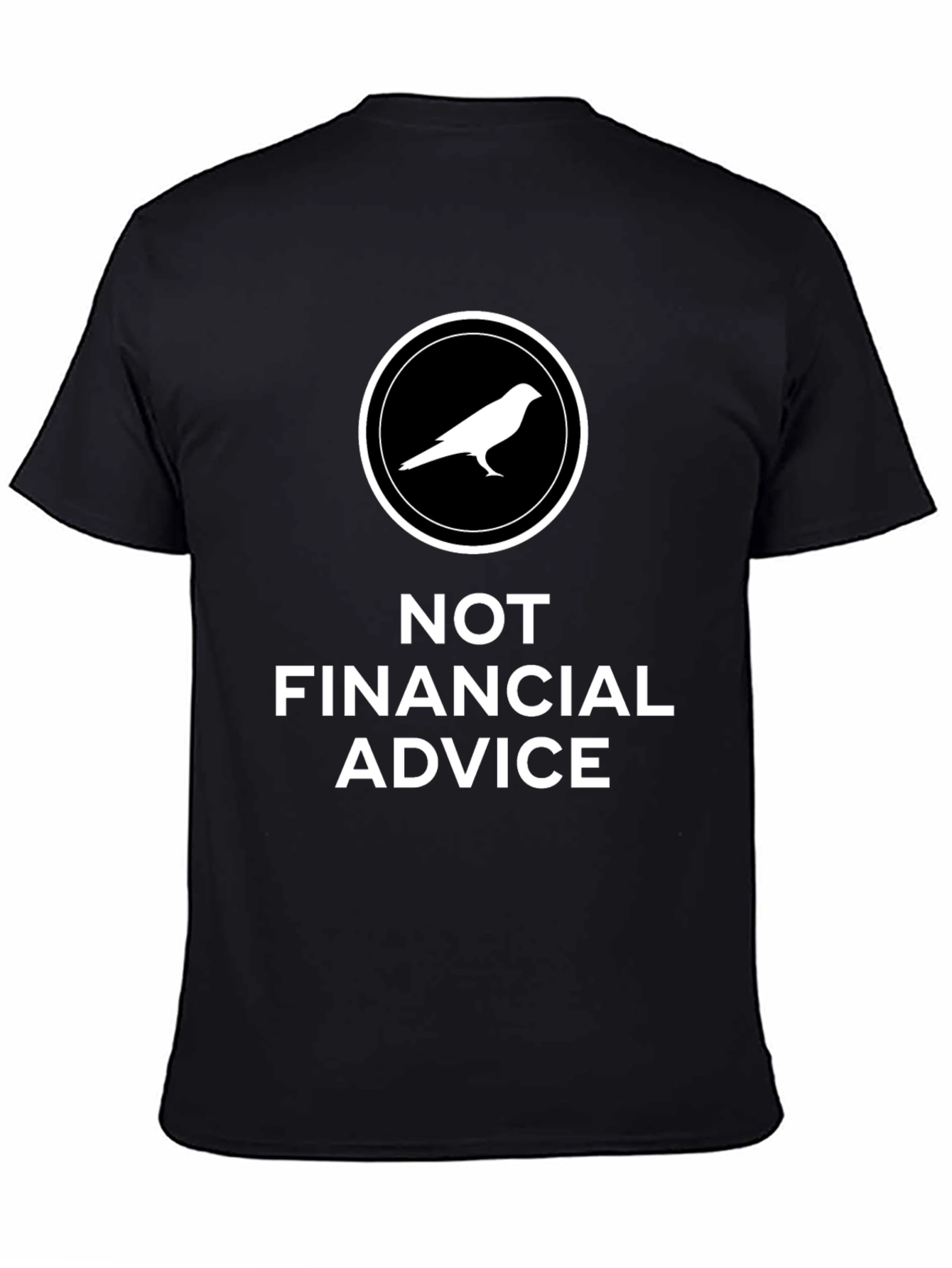 Not Financial Advice Bird T-Shirt - Black