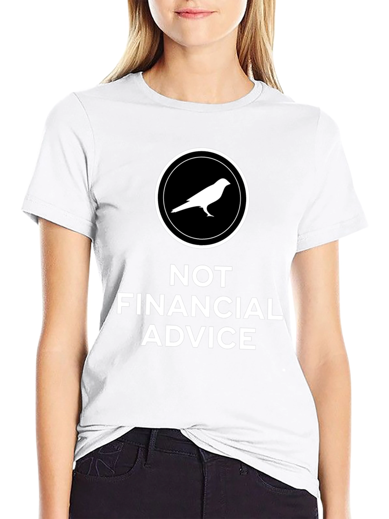 Not Financial Advice Bird T-Shirt - Black
