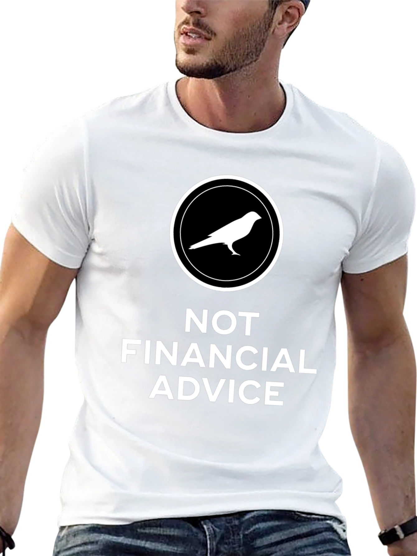 Not Financial Advice Bird T-Shirt - Black