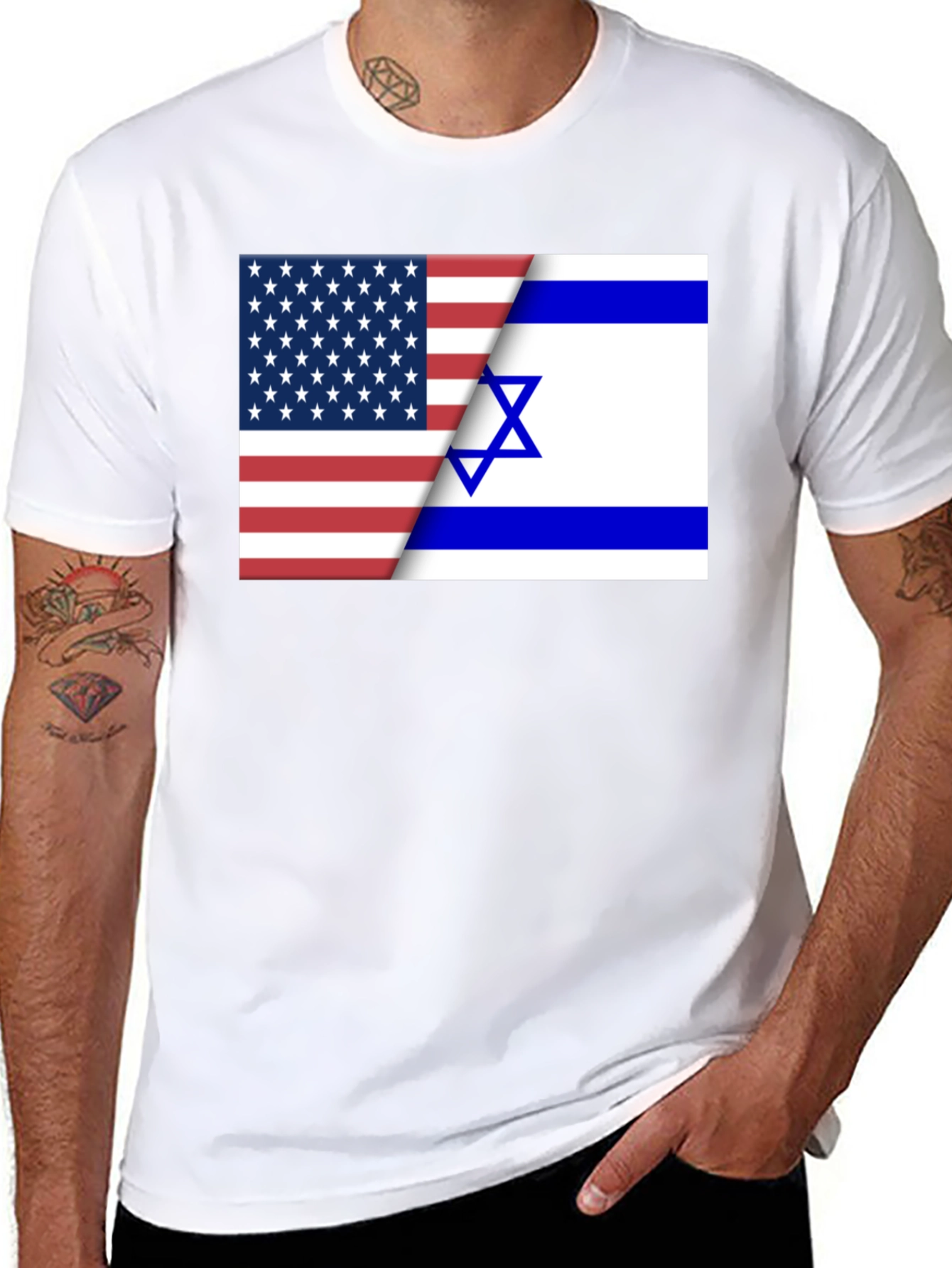 USA & Israel Flag T-Shirt