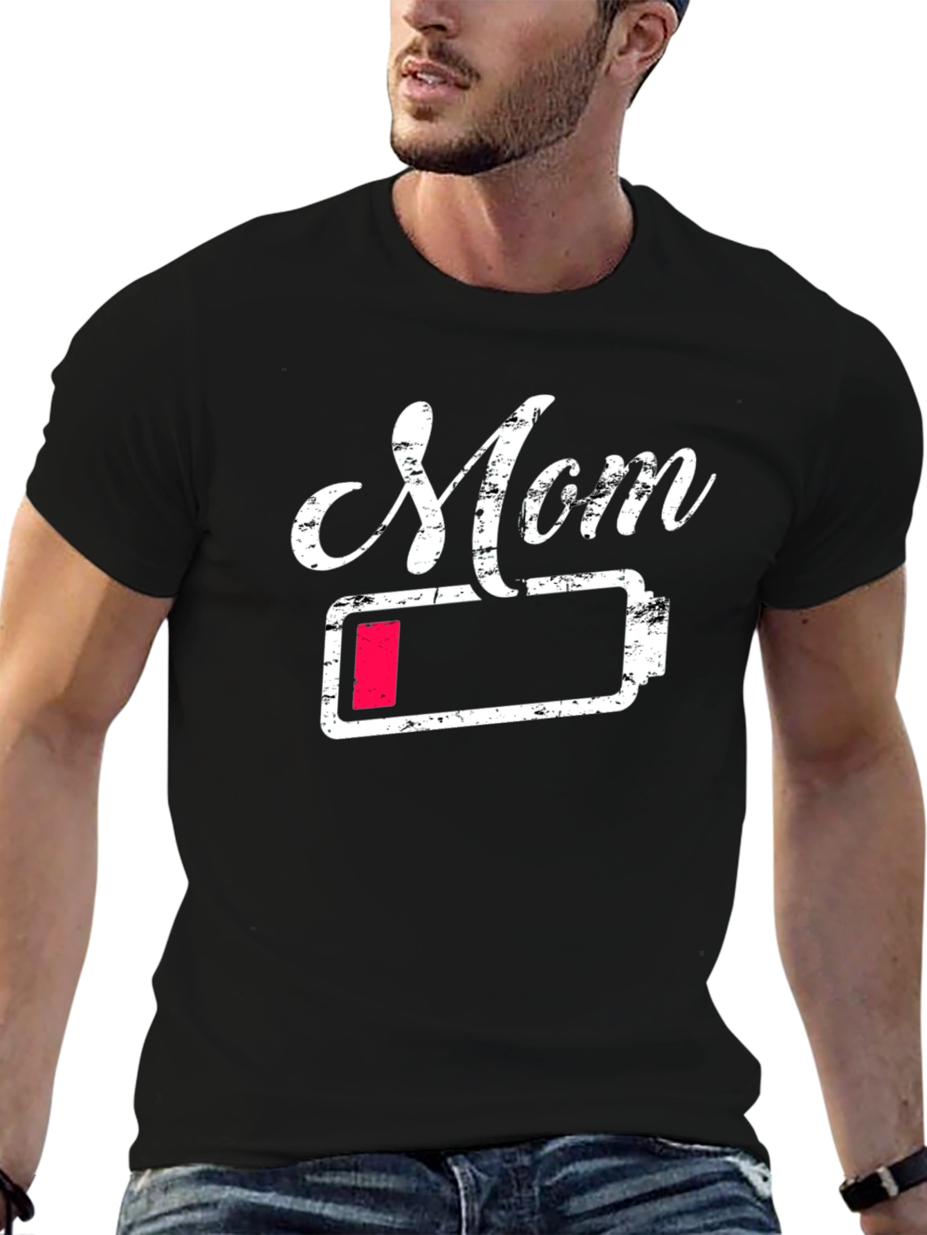 Low Battery Mom T-Shirt - Funny Mothers Day Gift