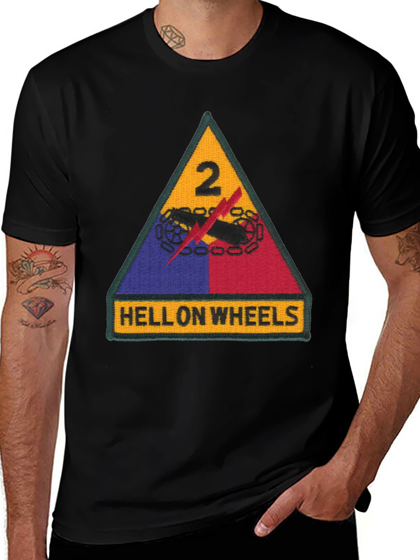 Hell On Wheels T-Shirt - 2nd Armored Division