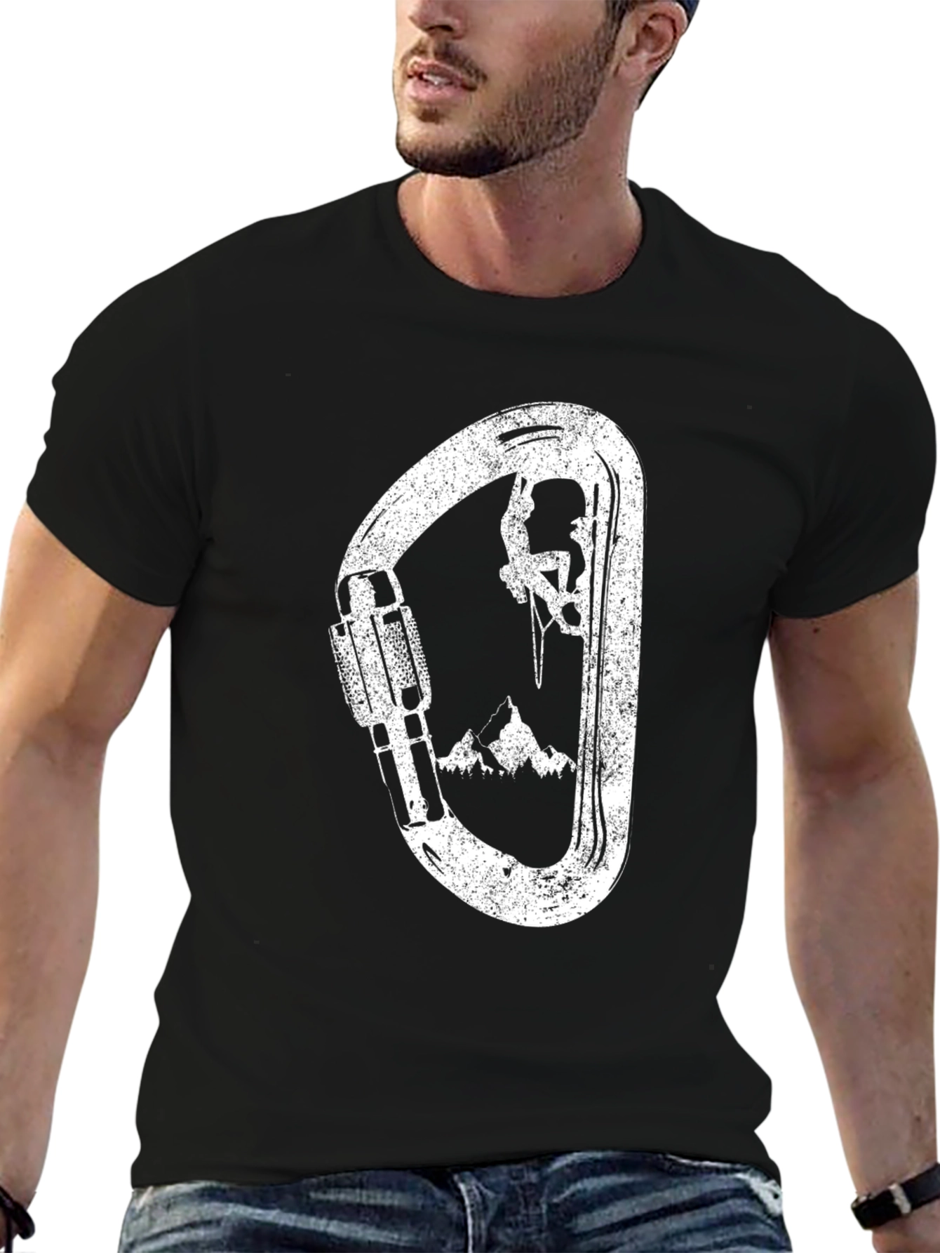 Climbing Carabiner T-Shirt - Black