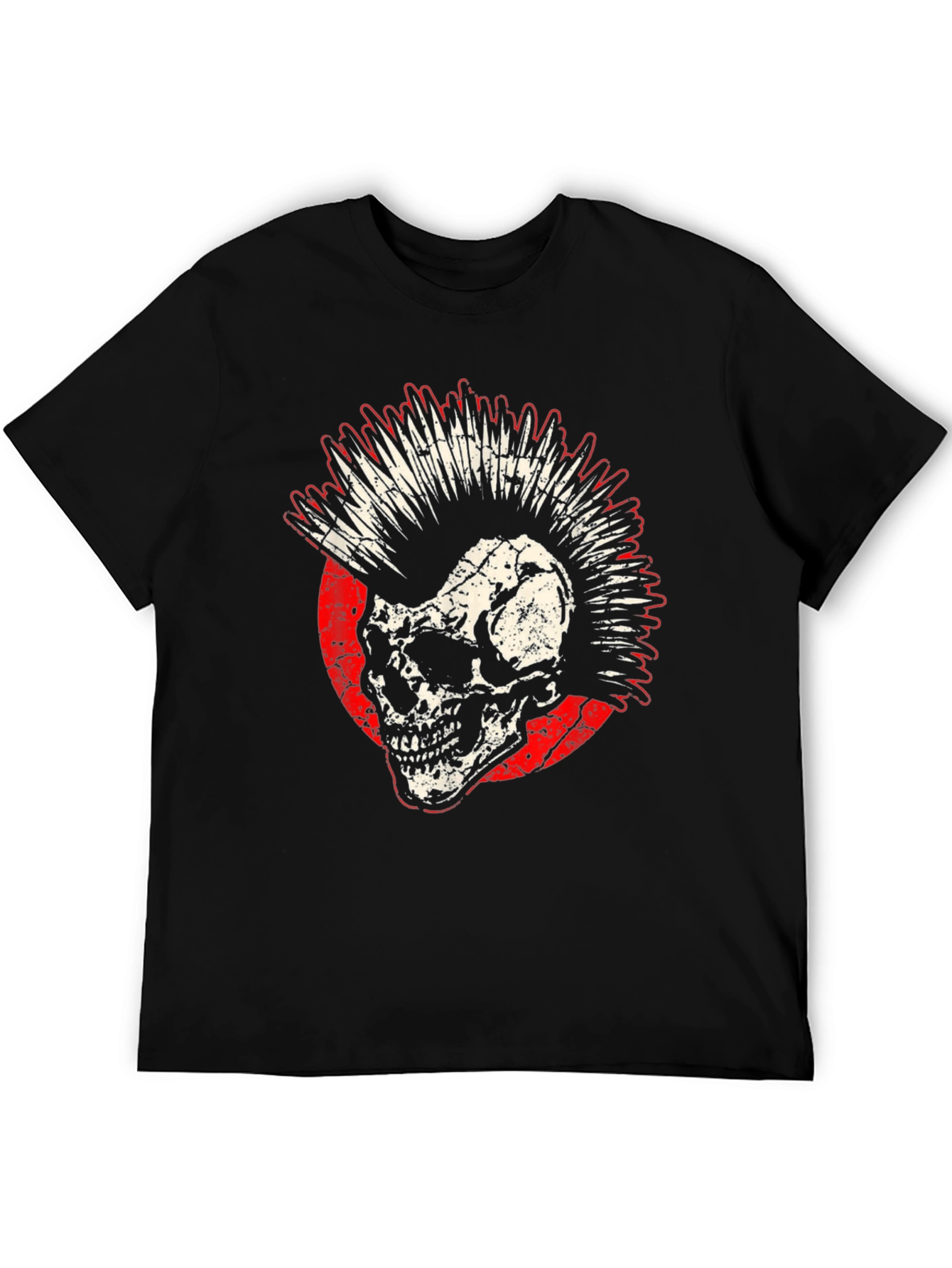 Punk Skull Graphic Tee - Rocker Style Shirt