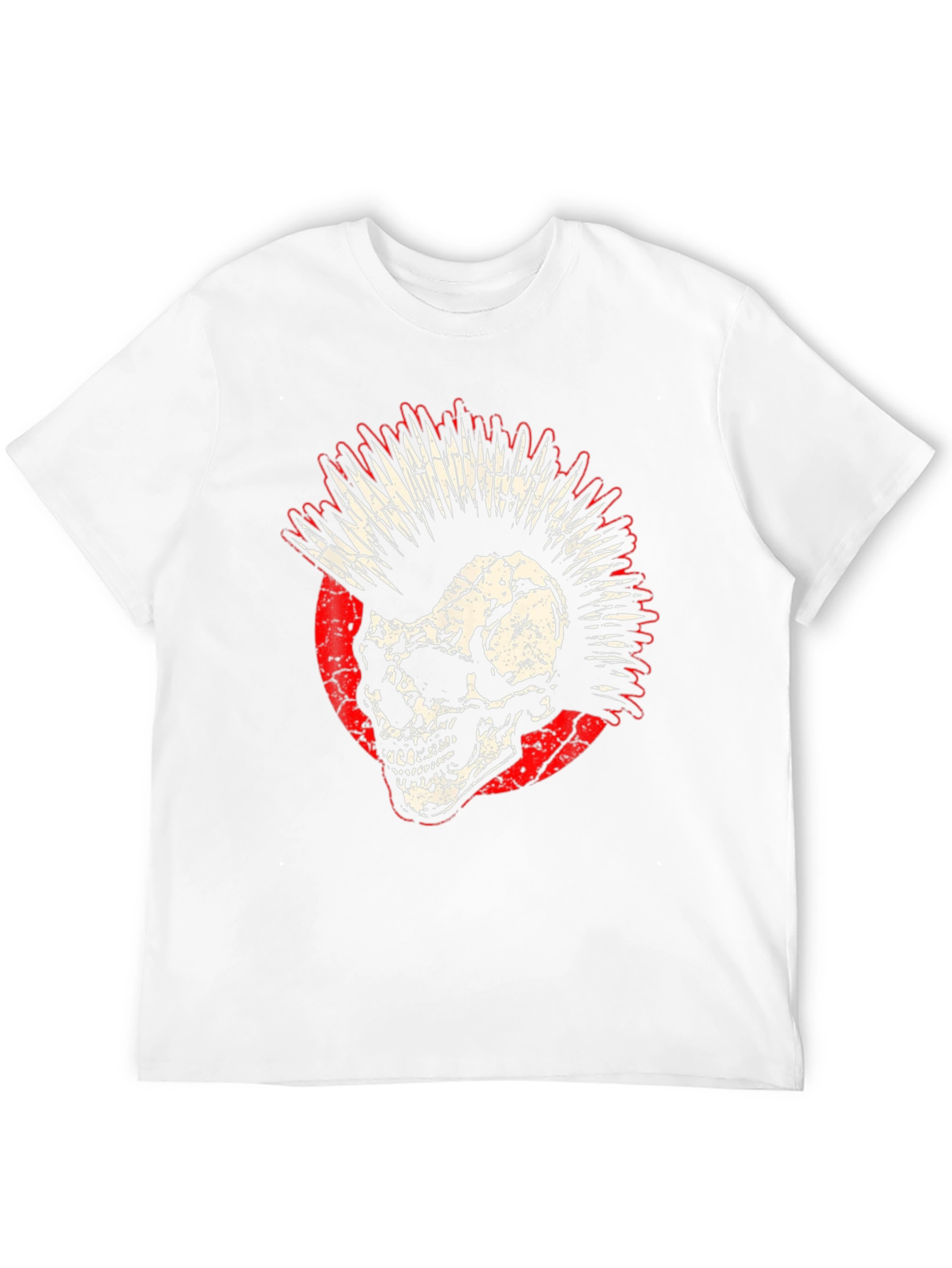 Punk Skull Graphic Tee - Rocker Style Shirt