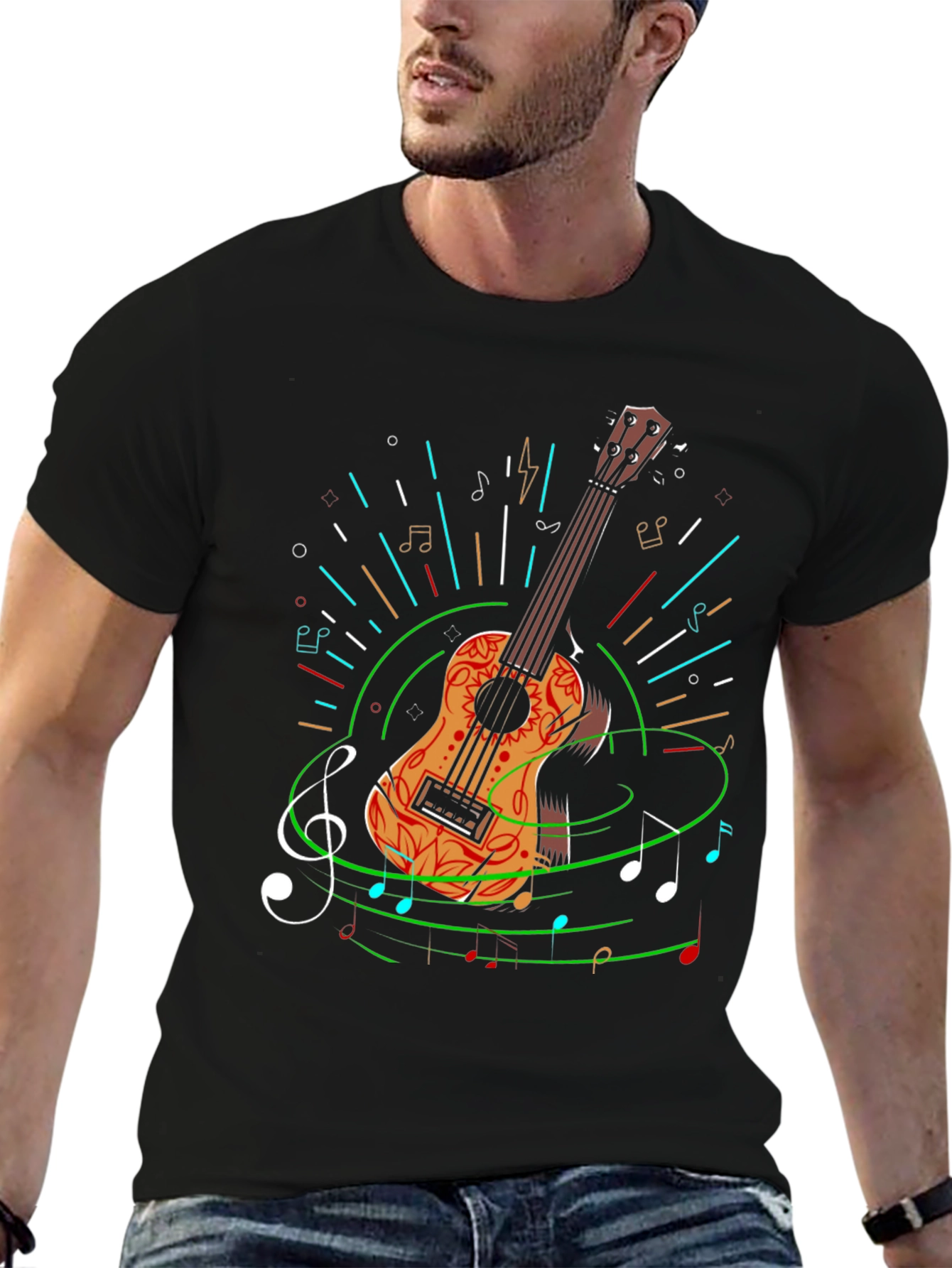 Acoustic Guitar Music T-Shirt