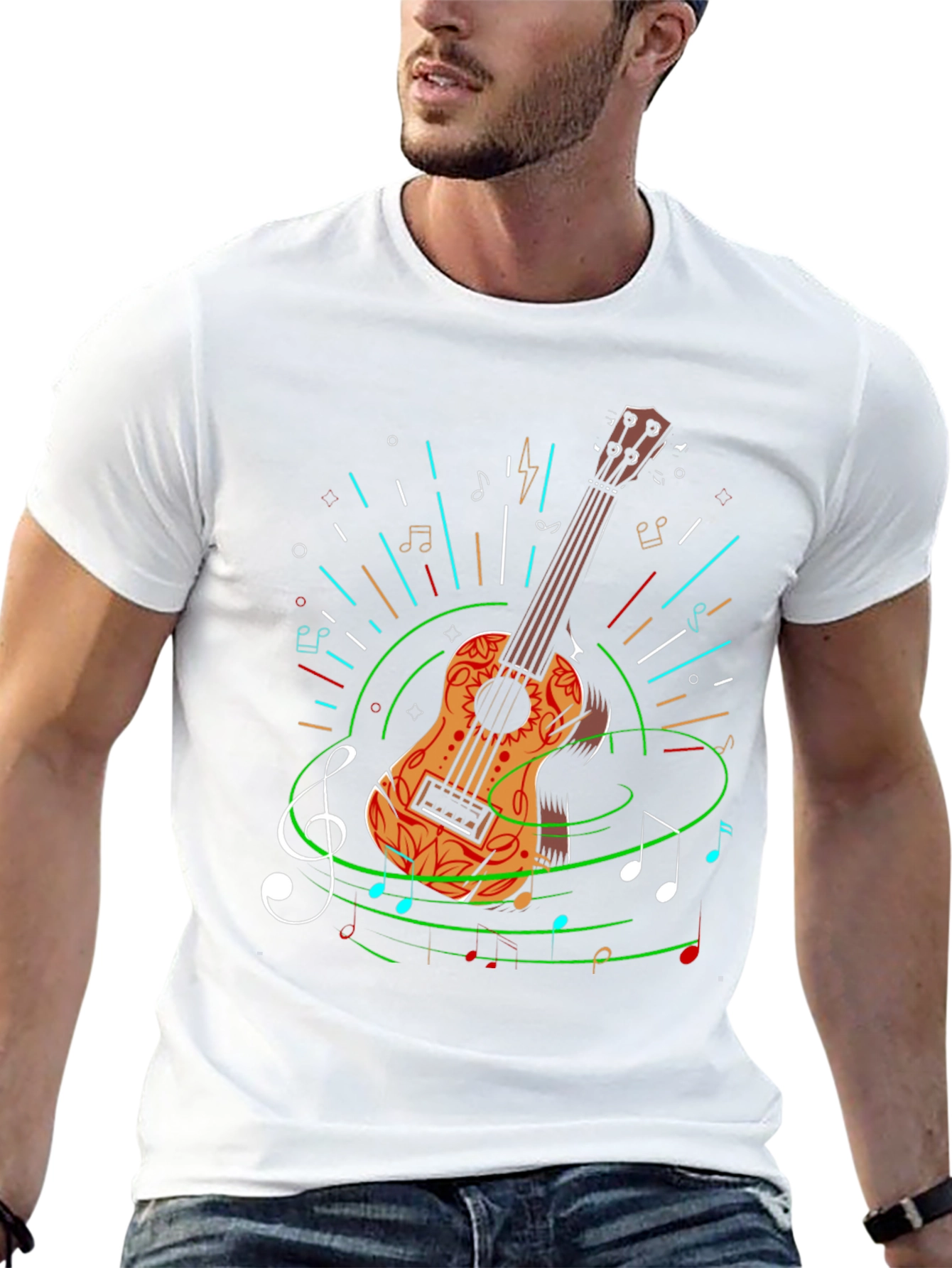 Acoustic Guitar Music T-Shirt
