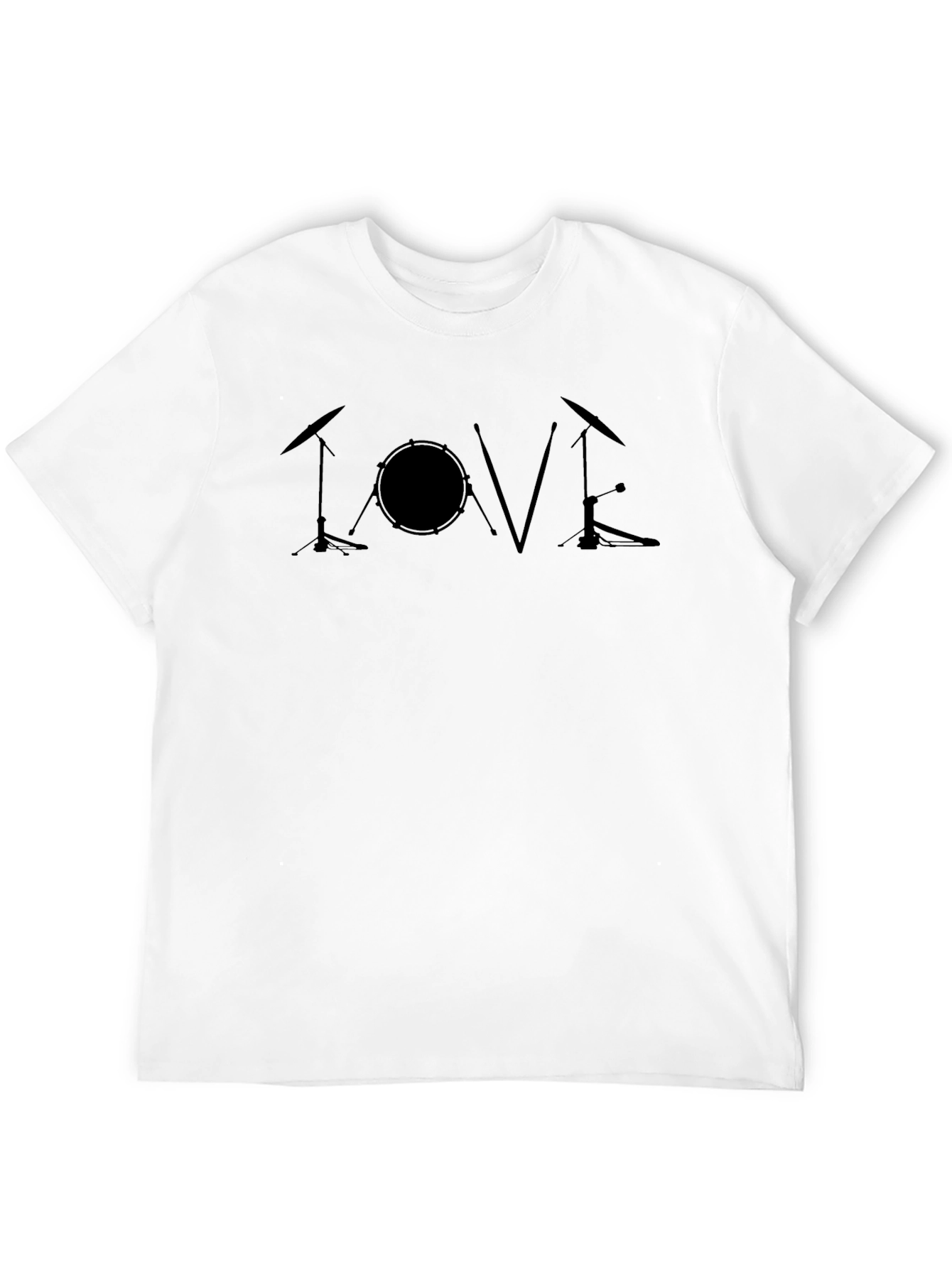 Drum Kit LOVE Graphic Tee - Musician Shirt