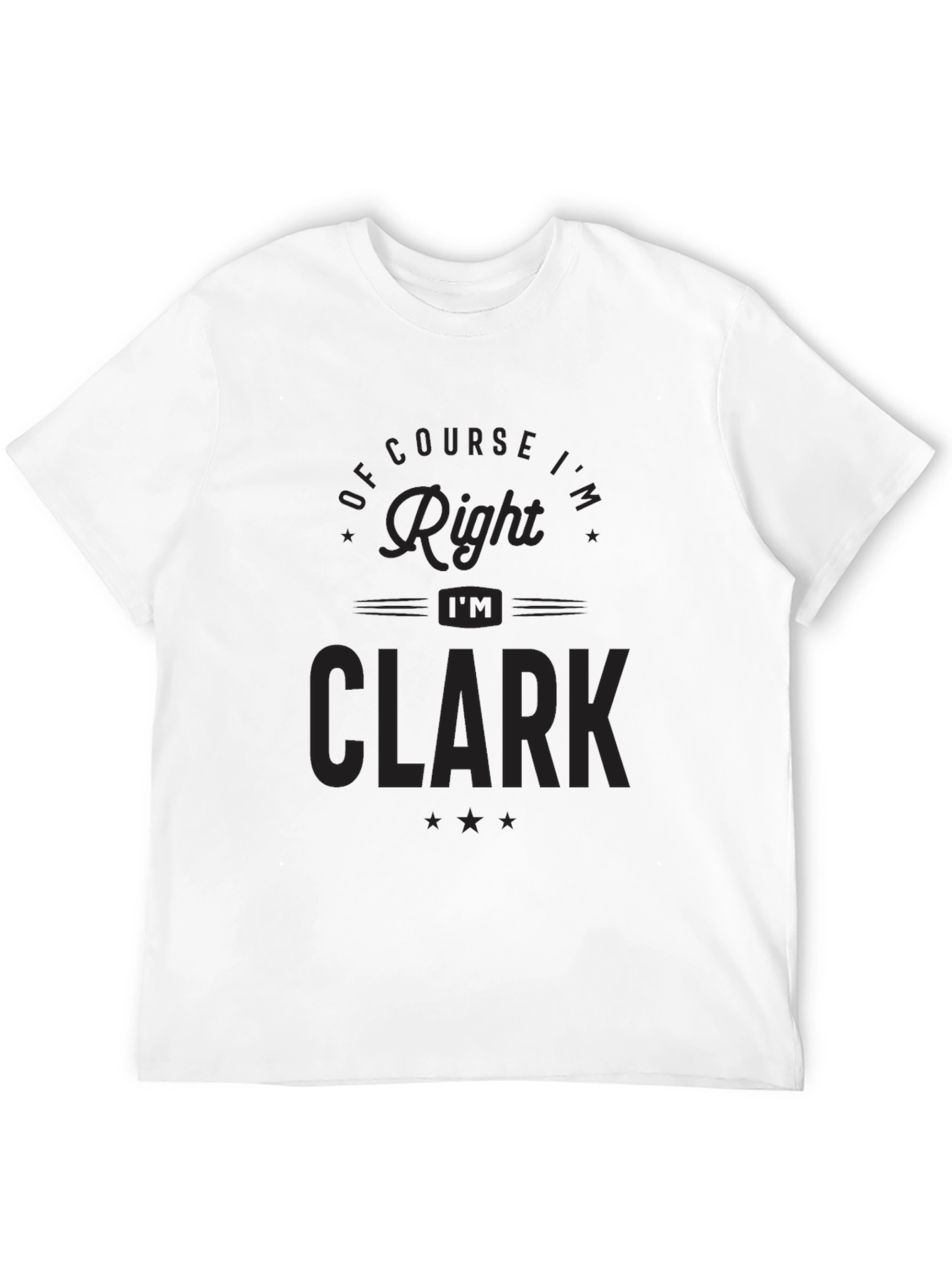 Of Course Im Right Im Clark T-Shirt