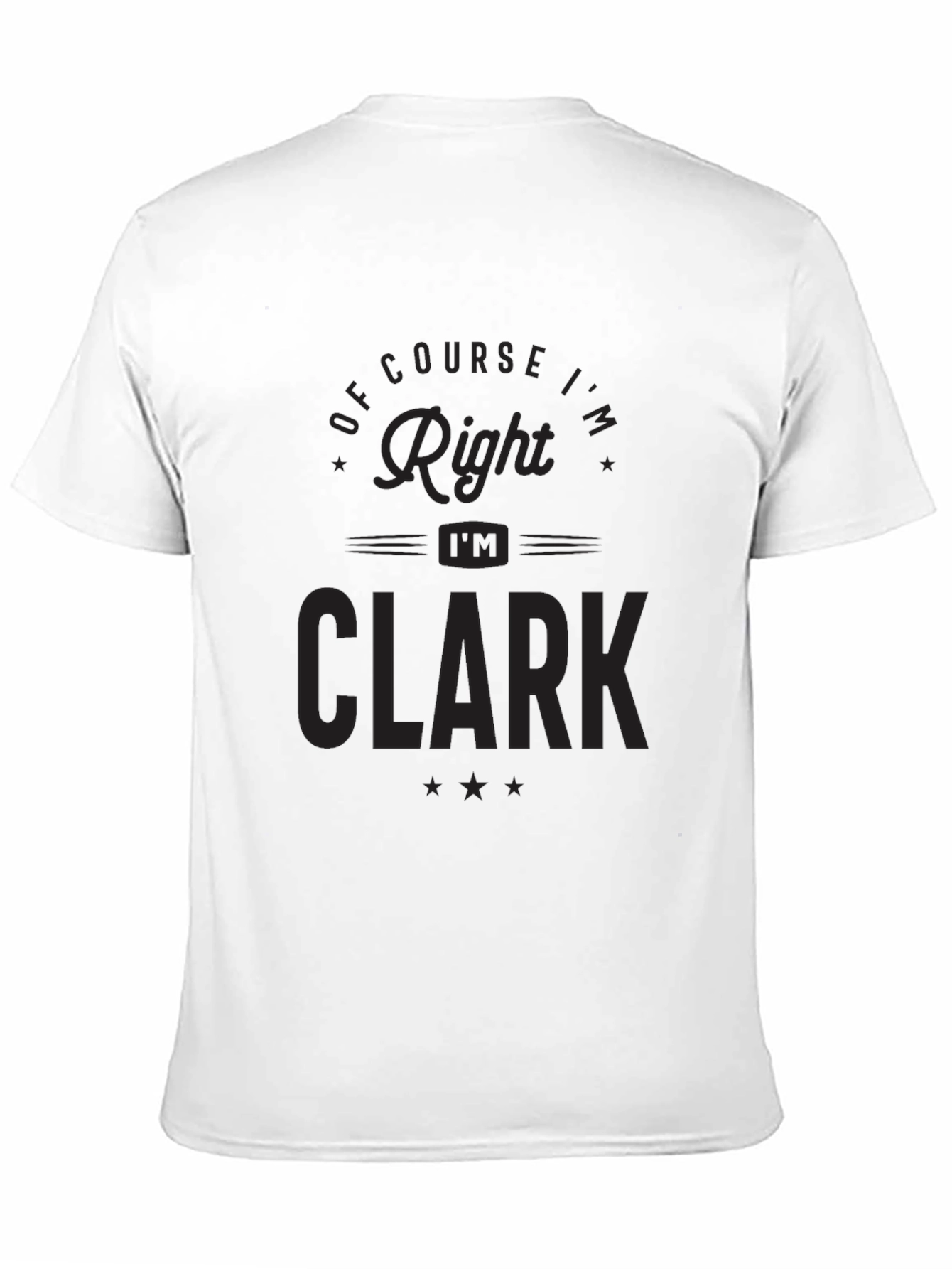 Of Course Im Right Im Clark T-Shirt