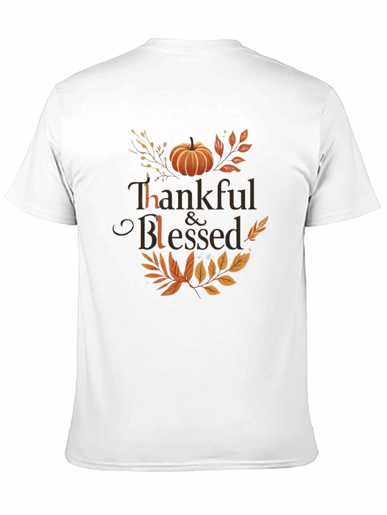 Thankful & Blessed Thanksgiving Graphic Tee