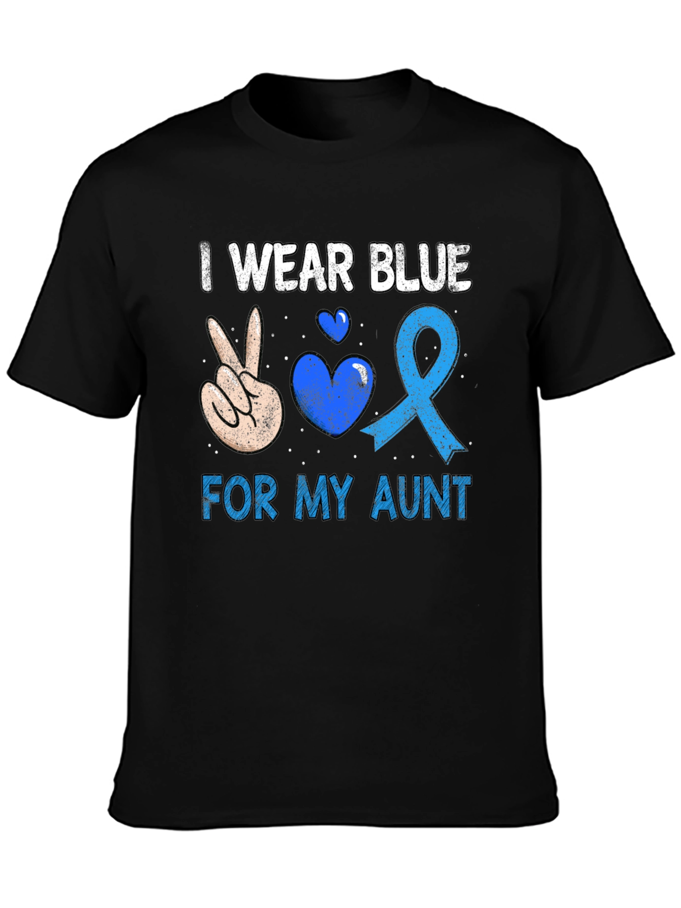 I Wear Blue For My Aunt Awareness T-Shirt