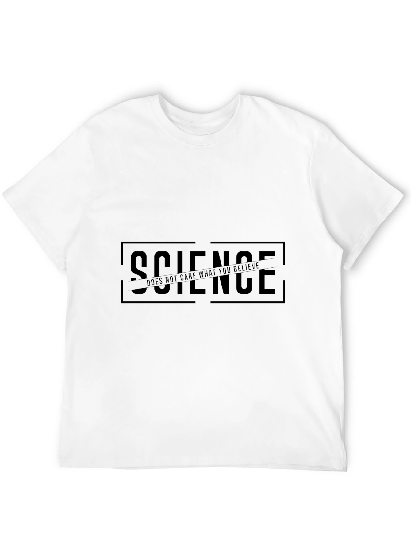 Science Doesnt Care What You Believe Black T-Shirt