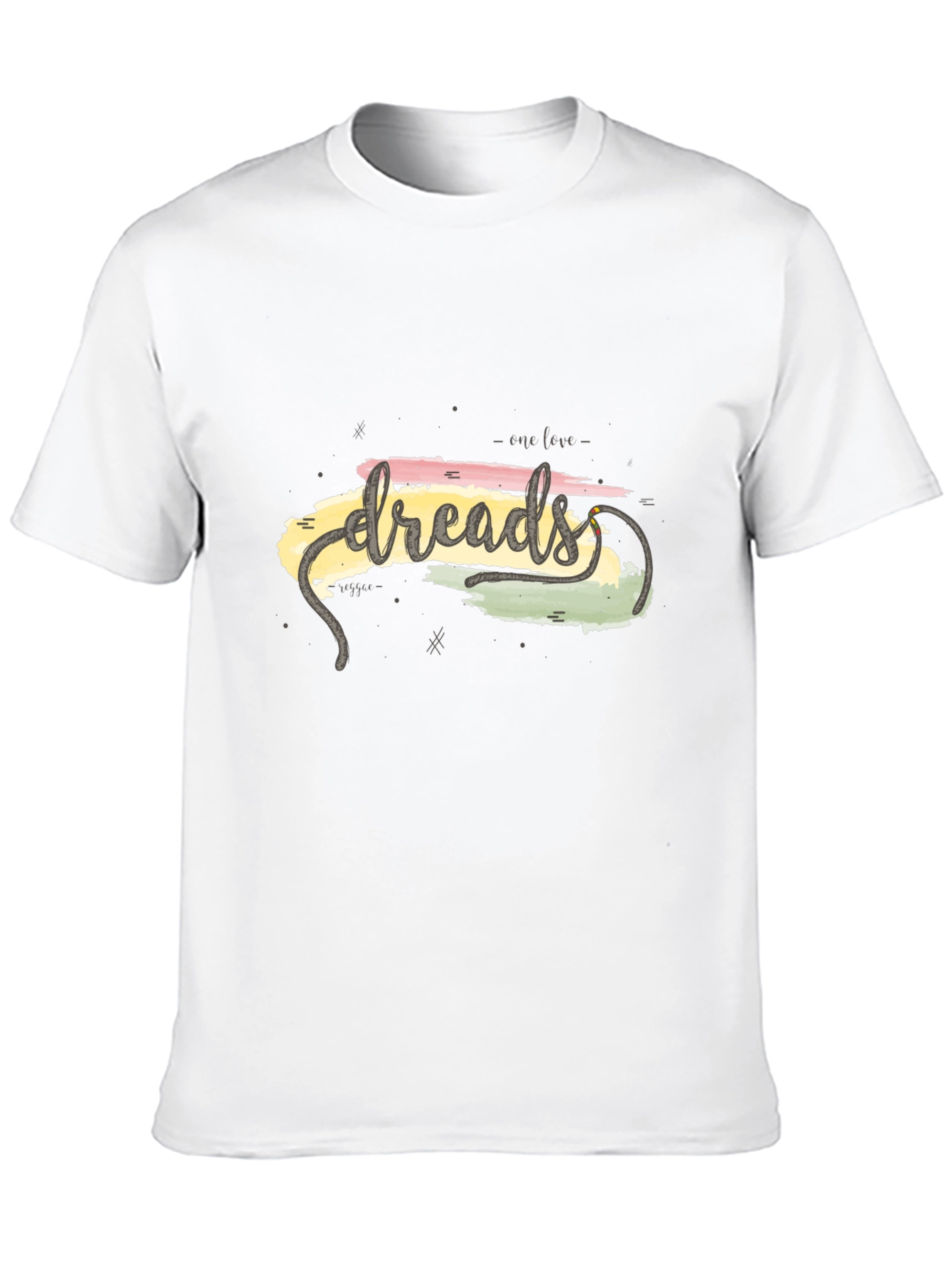 Dreads One Love Graphic Tee - Casual Black T-Shirt