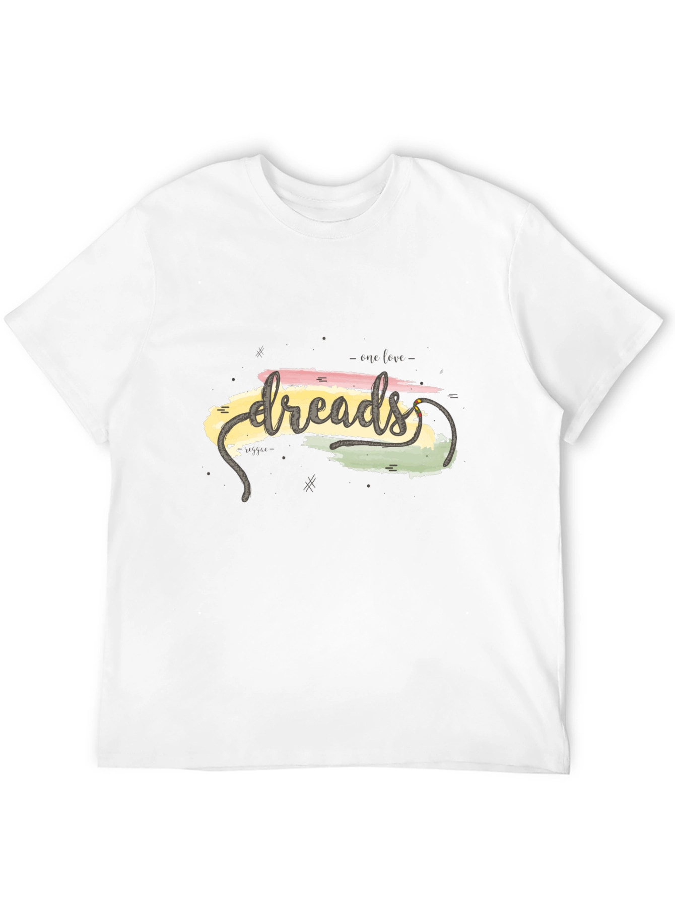 Dreads One Love Graphic Tee - Casual Black T-Shirt