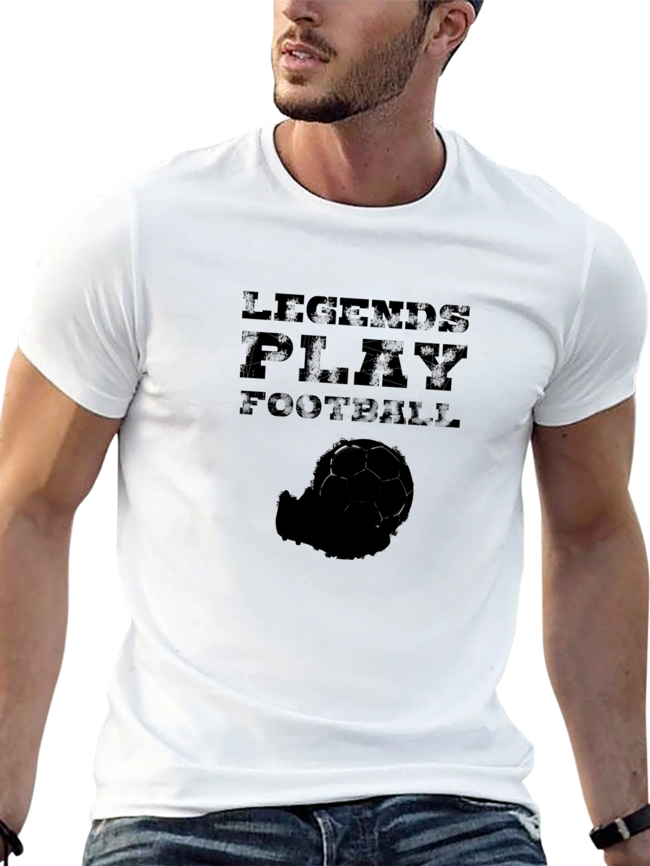 Legends Play Football Black T-Shirt
