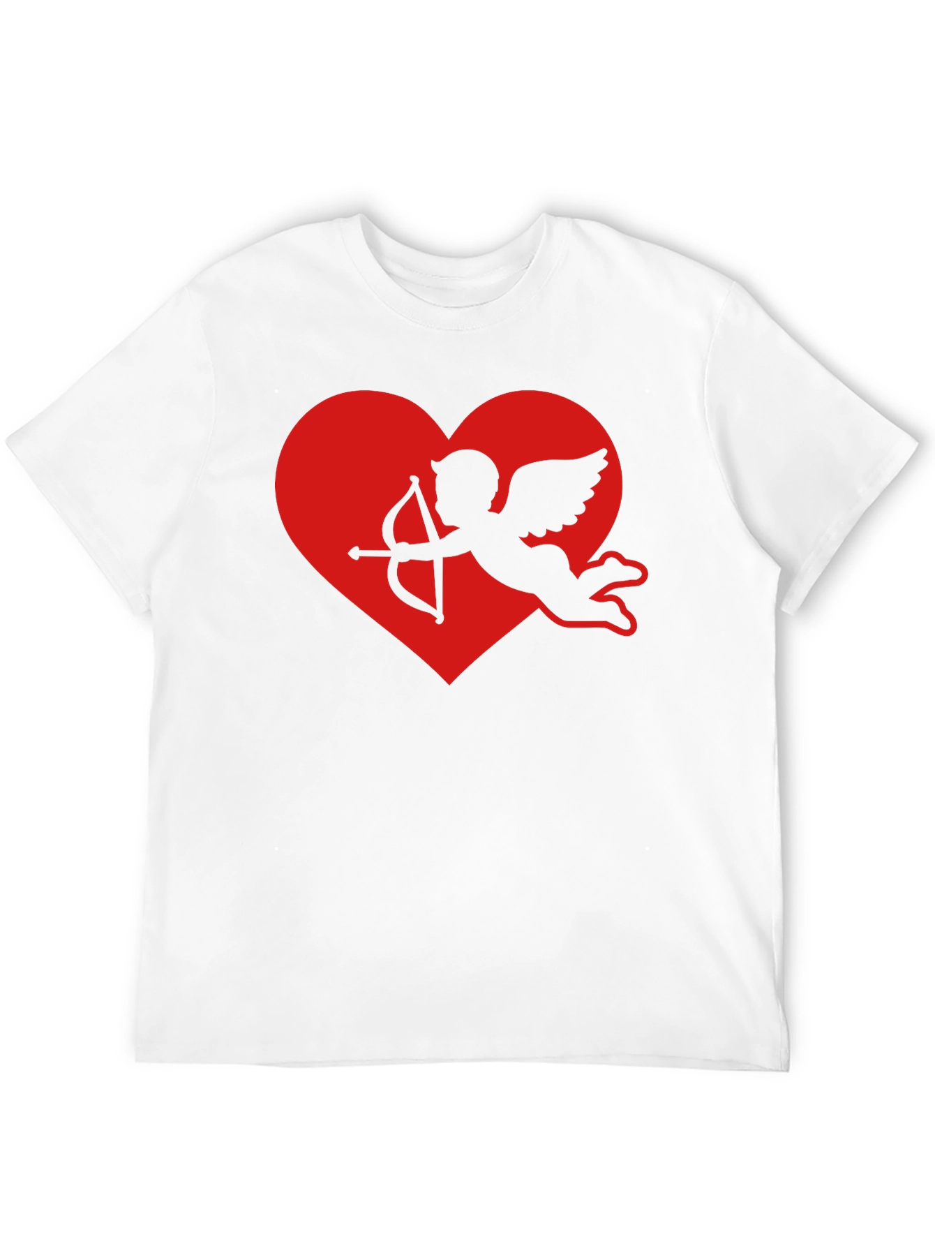 Cupid Heart Graphic Tee - Black