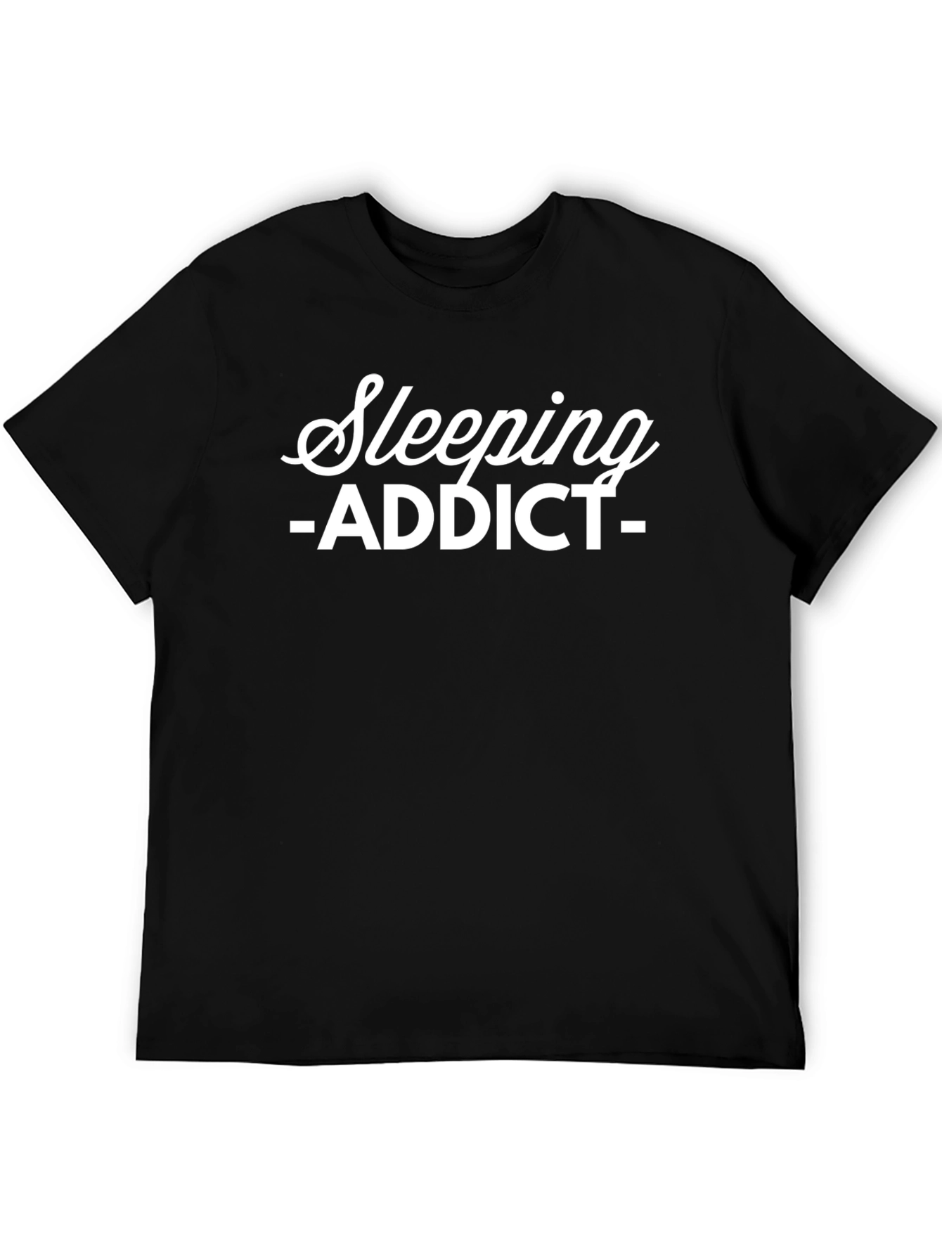Sleeping Addict Graphic Tee - Black