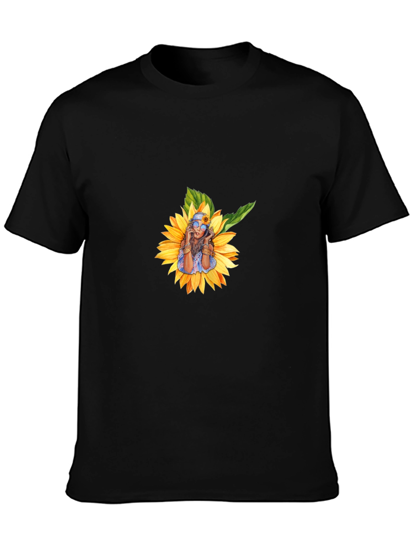 Sunflower Woman Graphic T-Shirt - Stylish Casual Wear