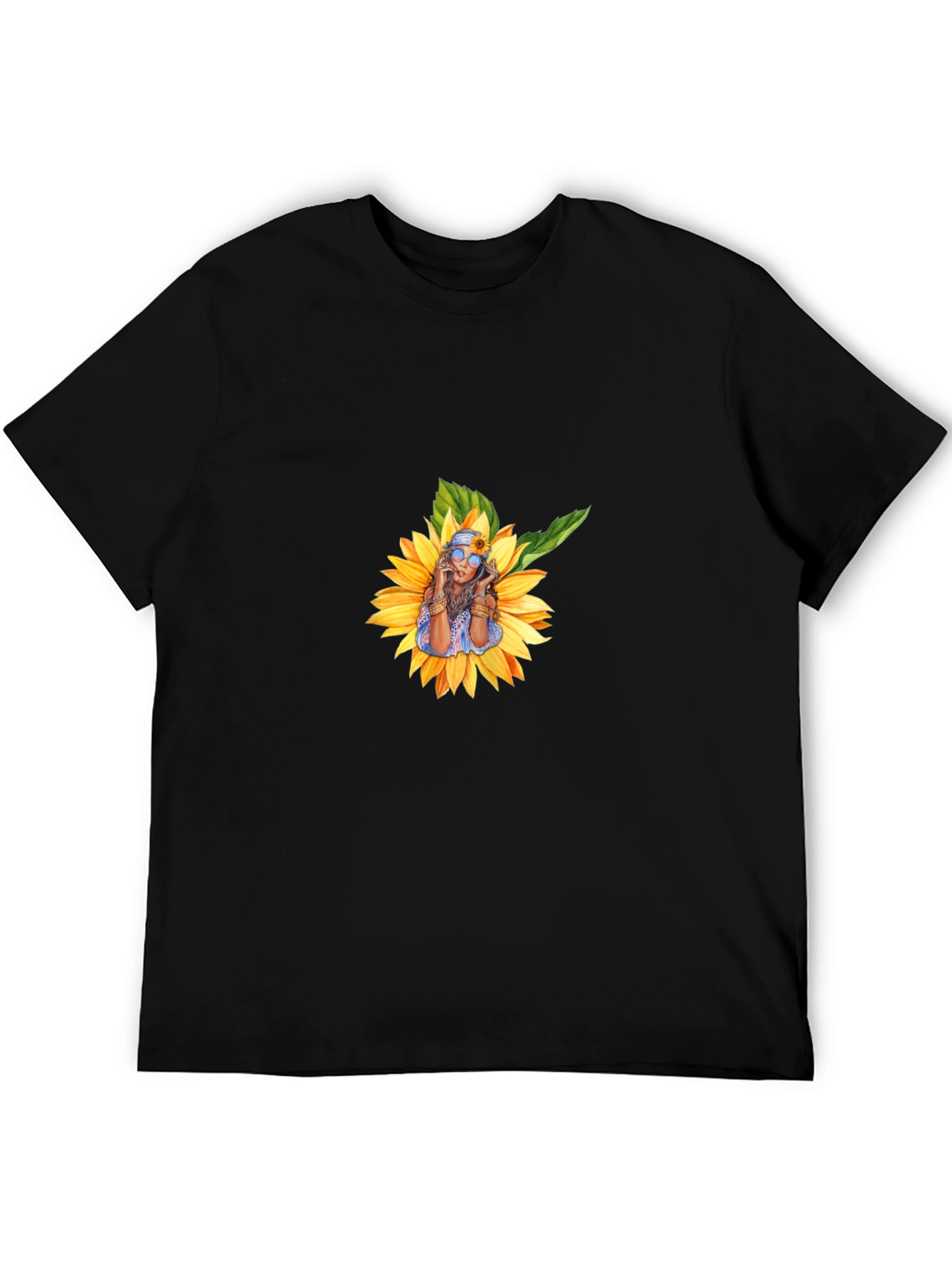 Sunflower Woman Graphic T-Shirt - Stylish Casual Wear