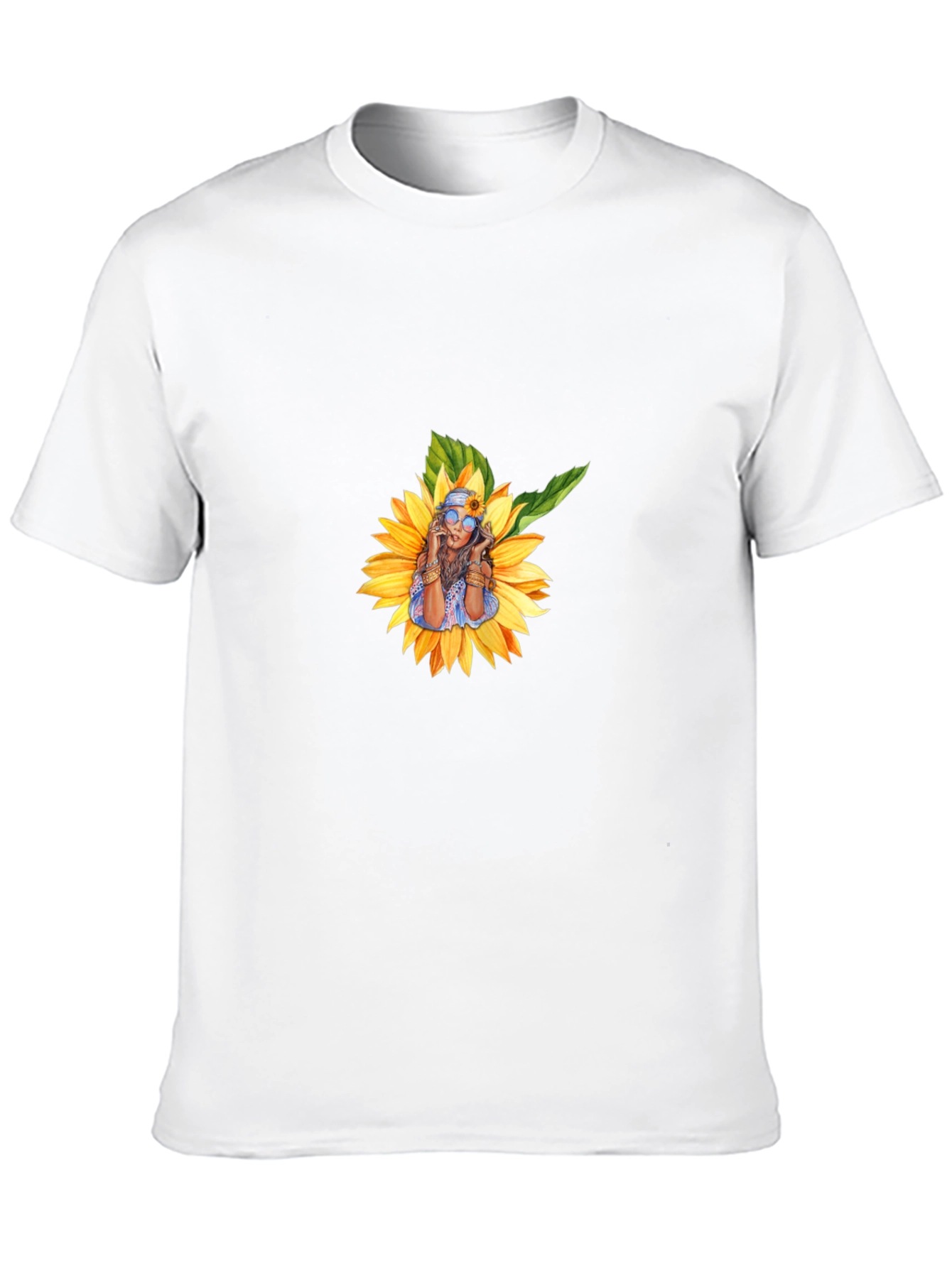 Sunflower Woman Graphic T-Shirt - Stylish Casual Wear