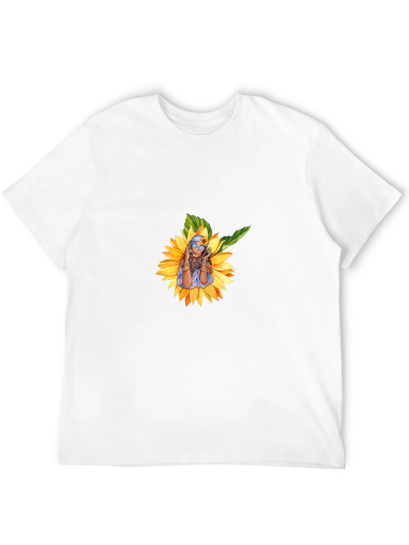 Sunflower Woman Graphic T-Shirt - Stylish Casual Wear