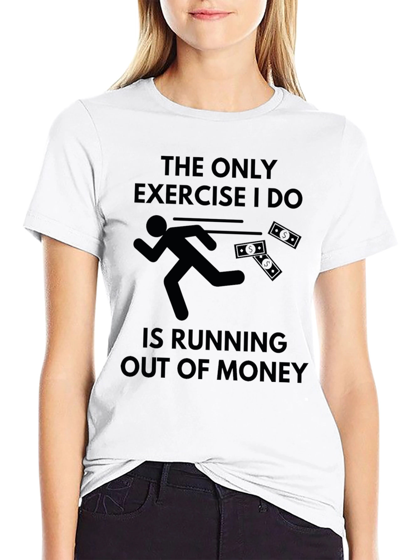 Funny Running Out Of Money Graphic Tee