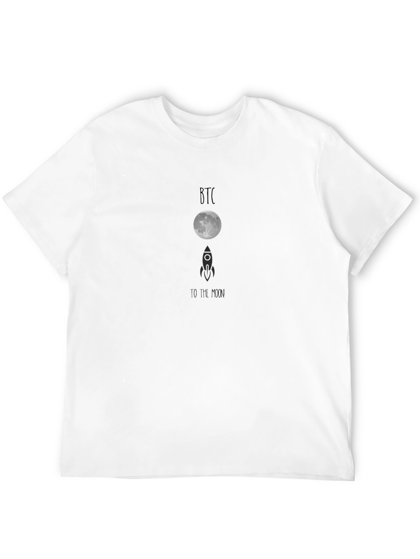 Bitcoin To The Moon Black T-Shirt