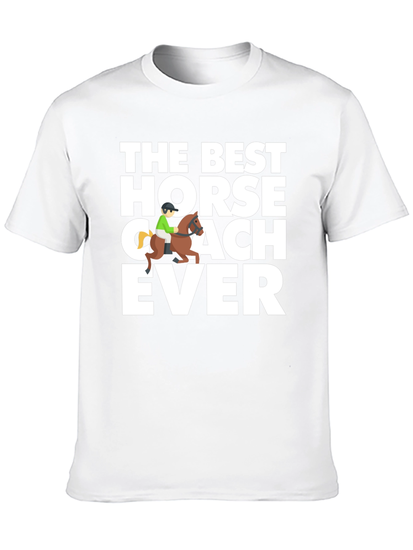 Best Horse Coach Ever Black Graphic Tee