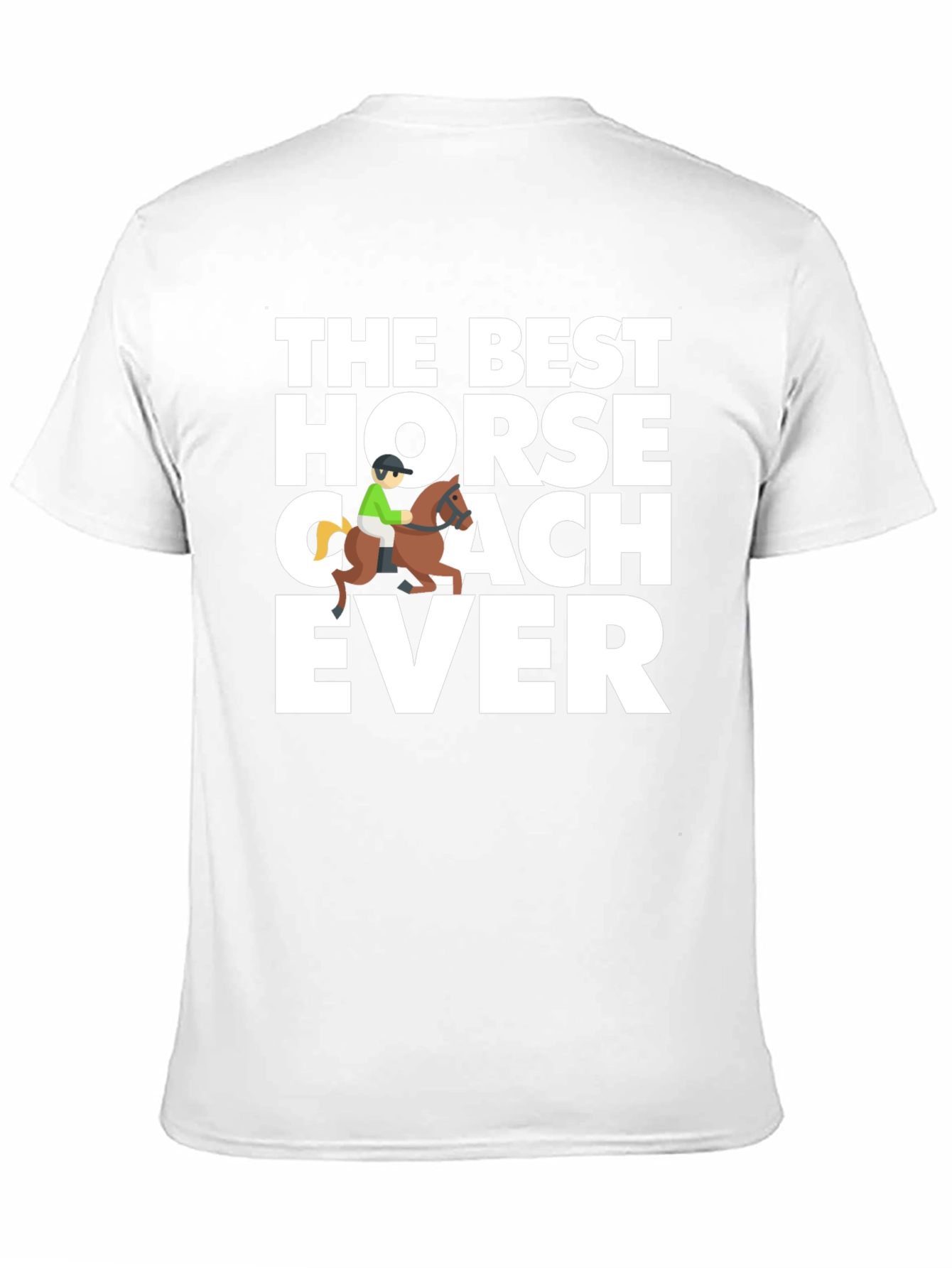 Best Horse Coach Ever Black Graphic Tee