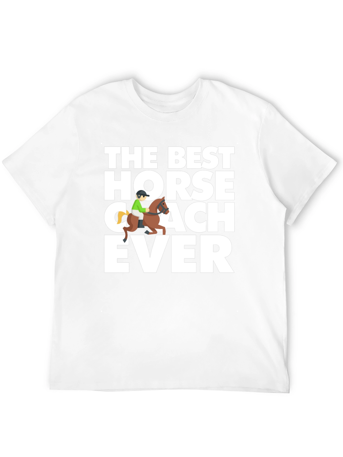 Best Horse Coach Ever Black Graphic Tee